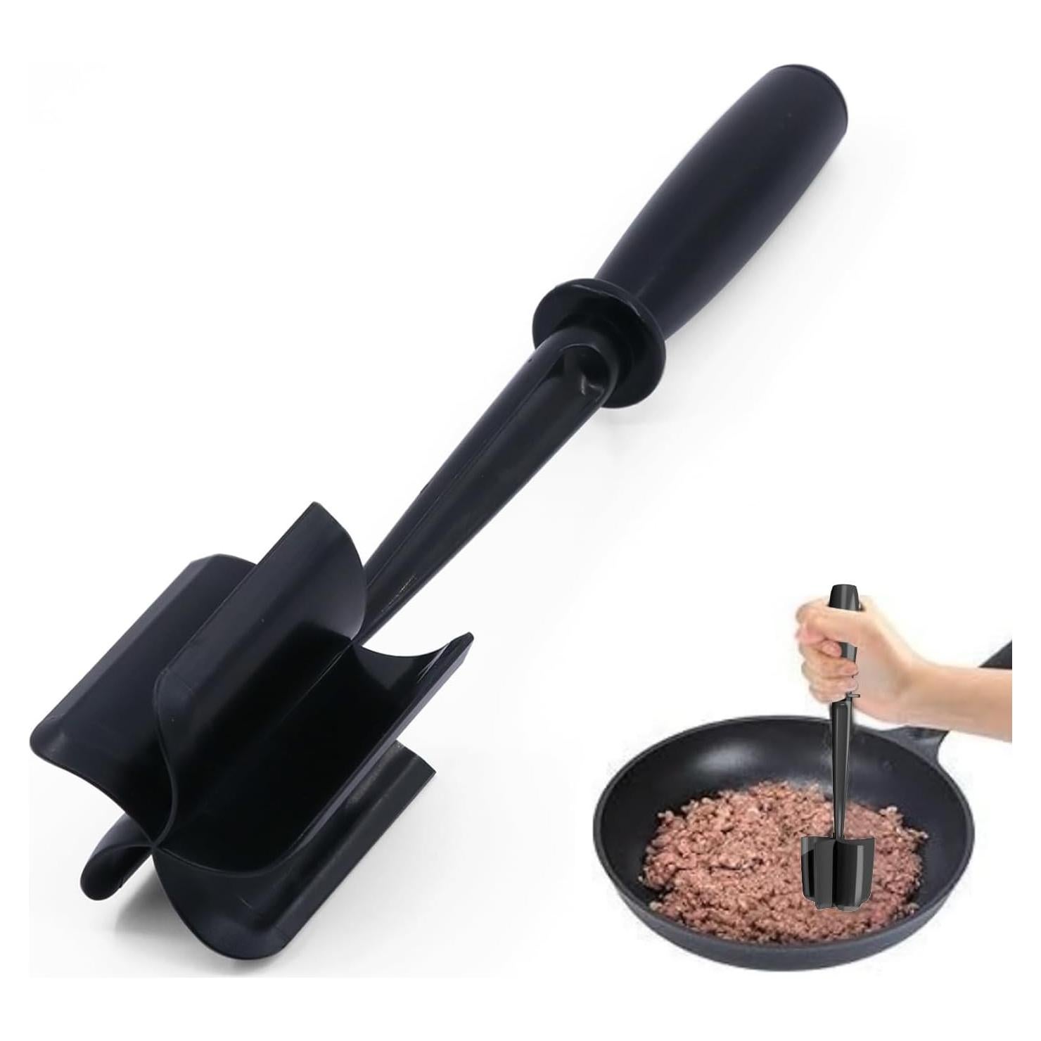 Picador de Carne Nylon 5 Cuchillas Curvas Aplastador Hamburguesas