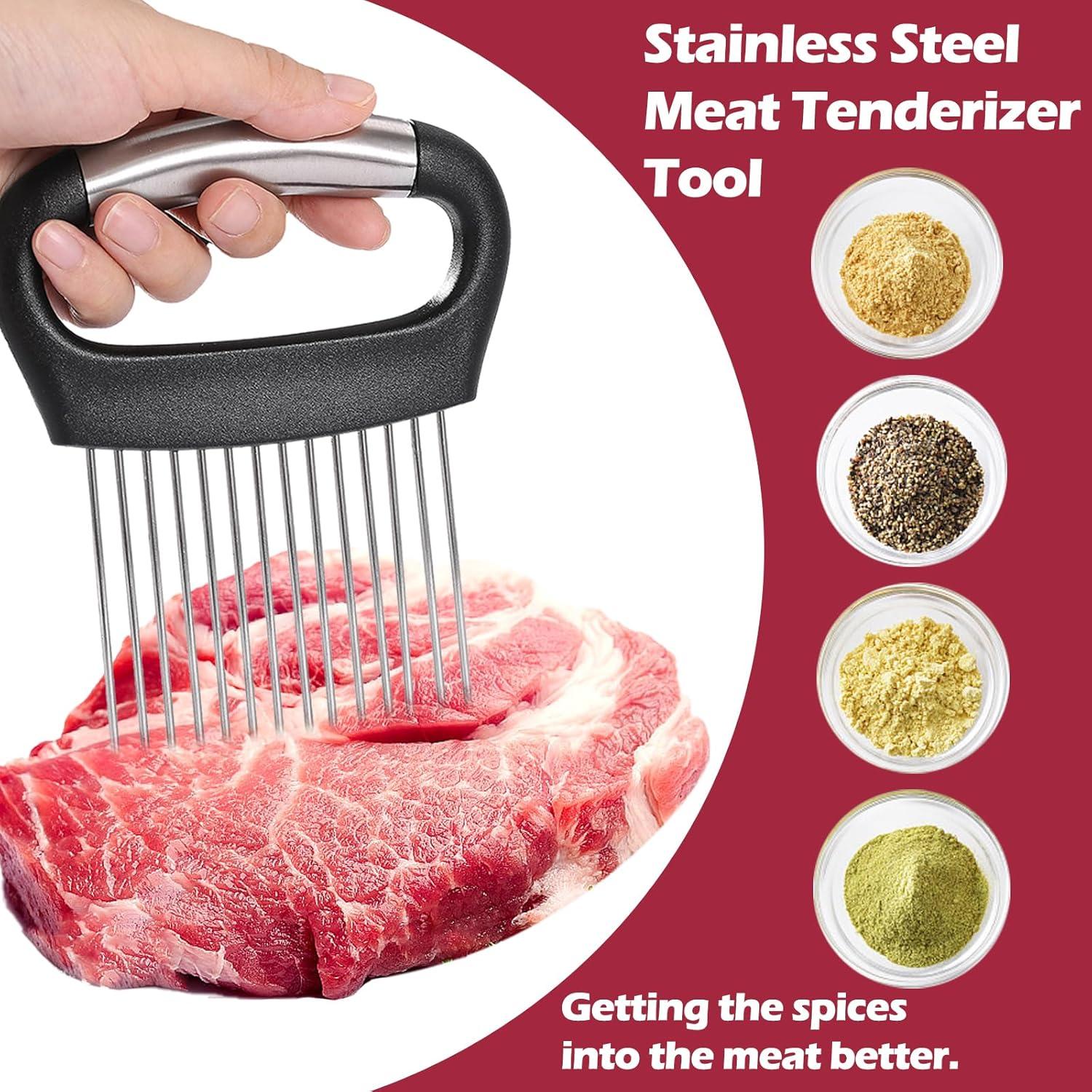 Cortador de Cebolla JAYVAR de Acero Inoxidable 14 Agujas