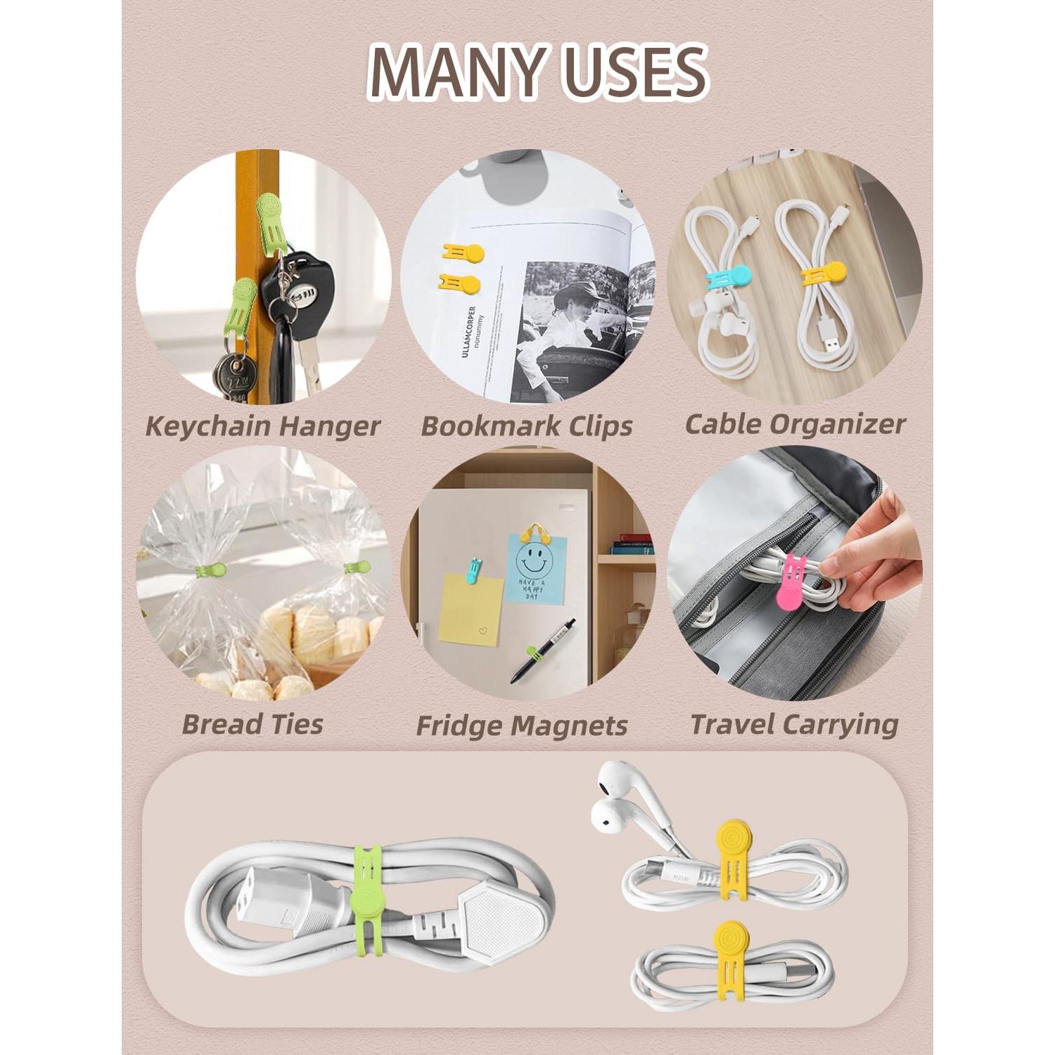 Correas Magnéticas Reutilizables Kanemc - 8 Piezas de Silicona