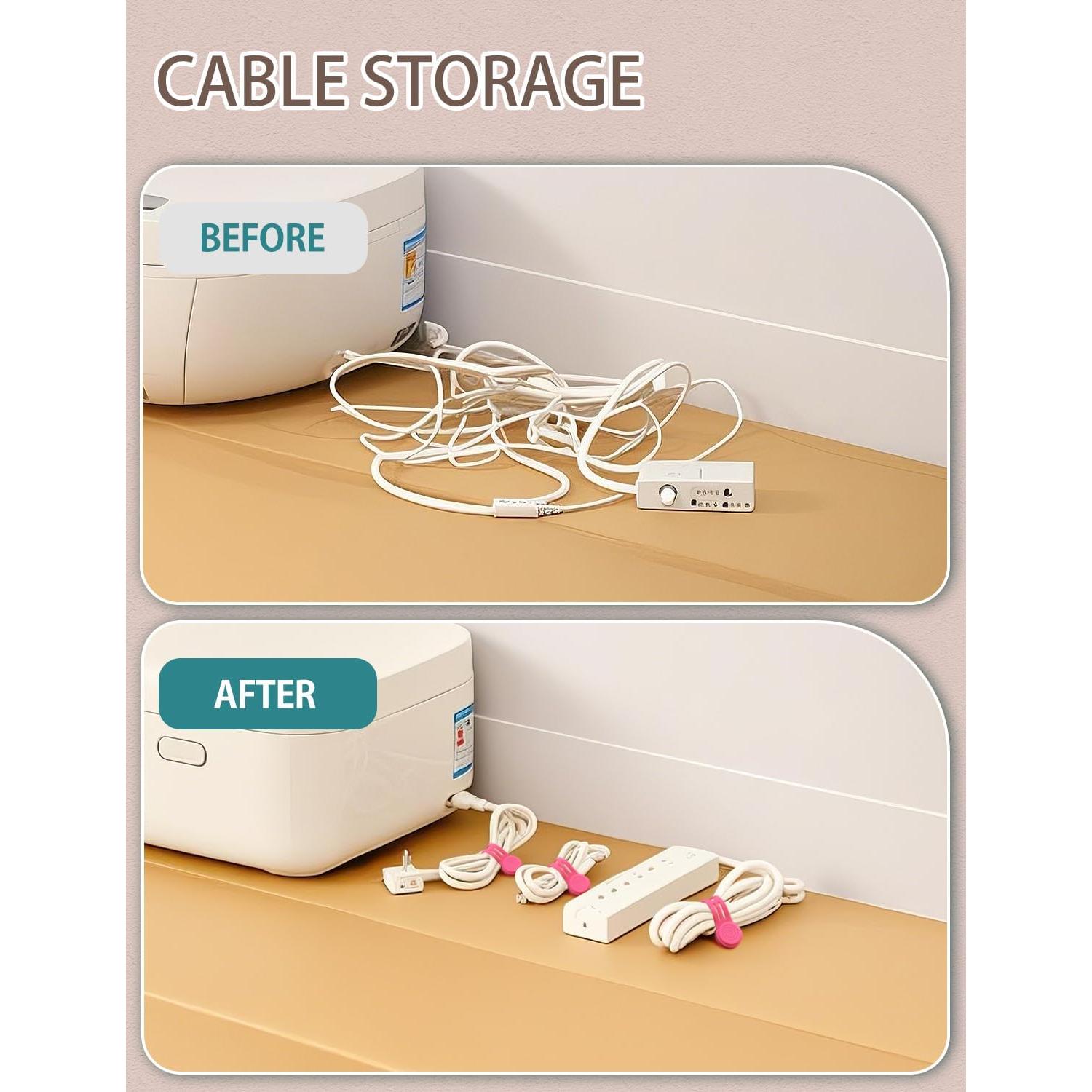 Correas Magnéticas Reutilizables Kanemc - 8 Piezas de Silicona