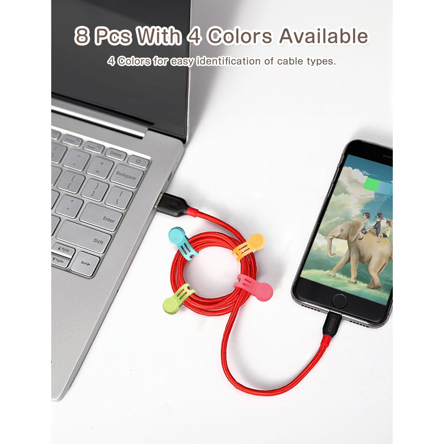 Correas Magnéticas Reutilizables Kanemc - 8 Piezas de Silicona