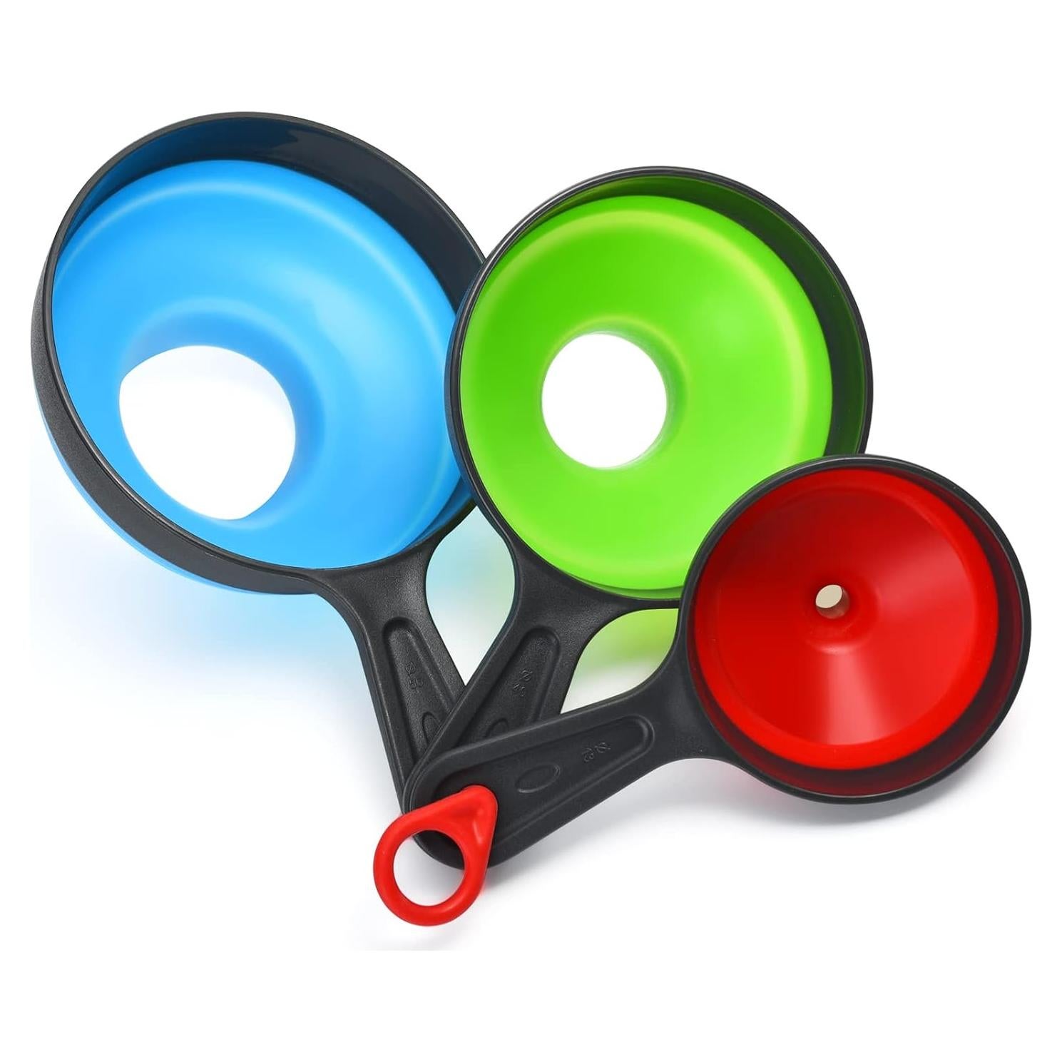 Set de Embudos de Silicona HAWOWZ - 3 Tamaños para Cocina