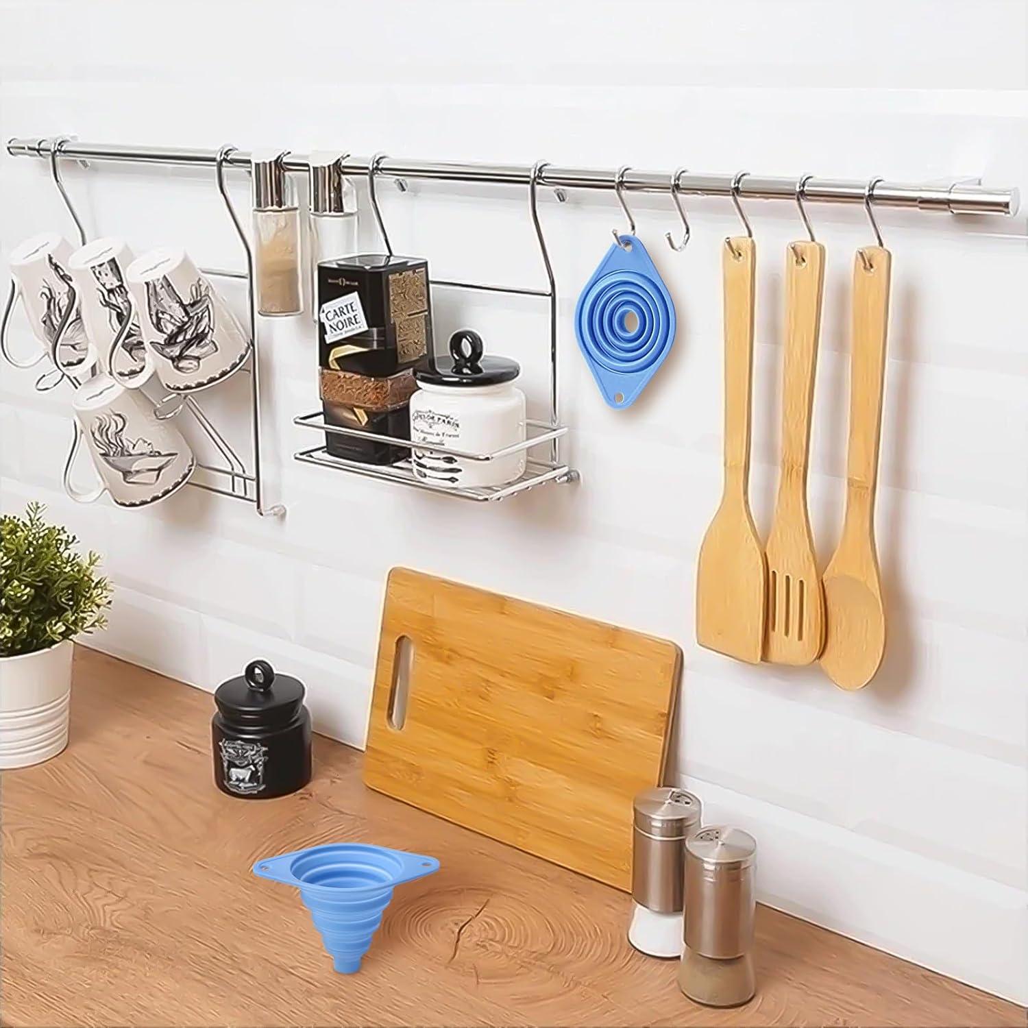 Juego de 3 Embudos de Silicona Plegables VAYRMEU para Cocina