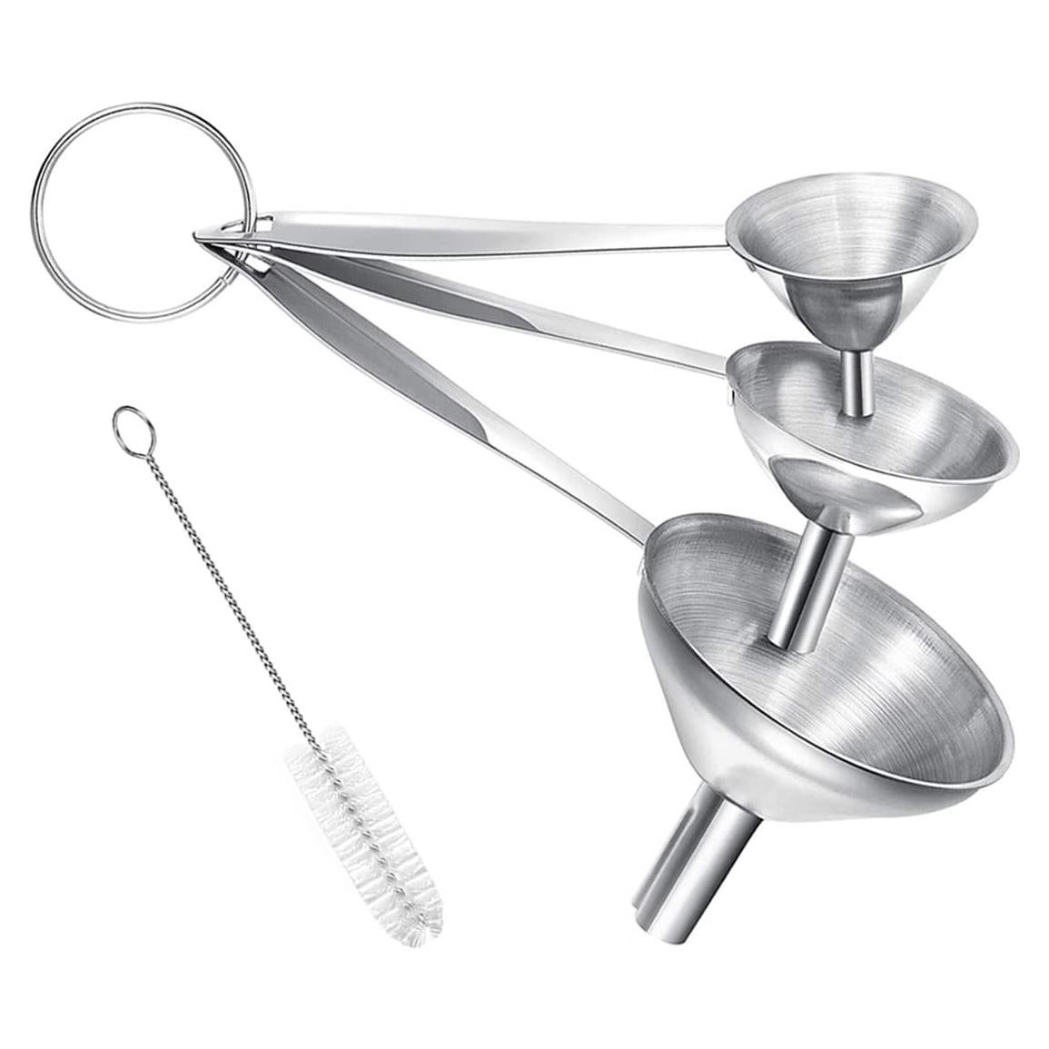 Set de 3 Embudos de Acero Inoxidable BLIGKO para Cocina