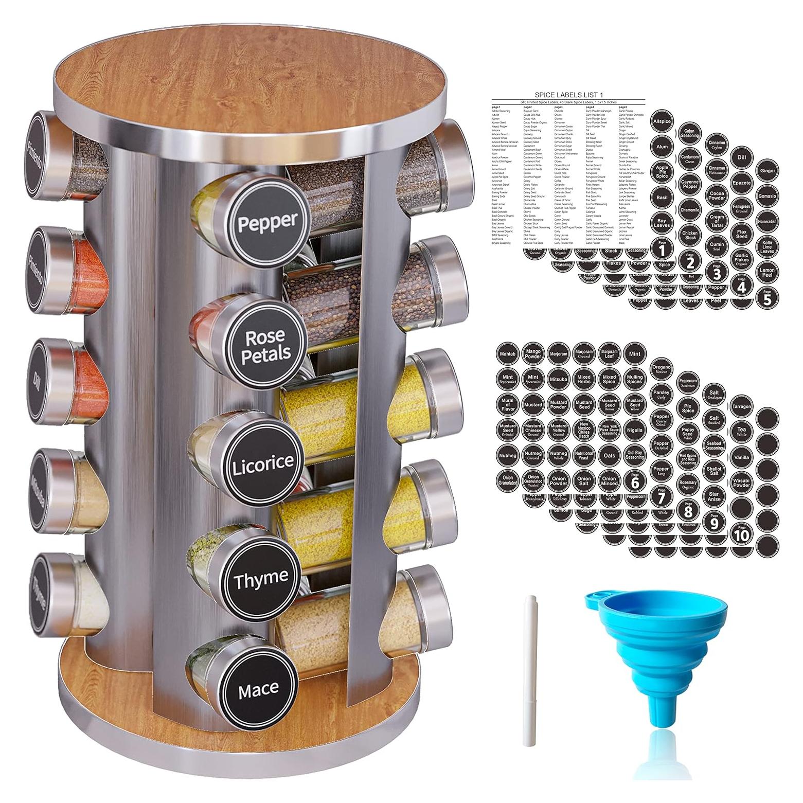 Estante Giratorio de Especias New England Stories 20 Tarros
