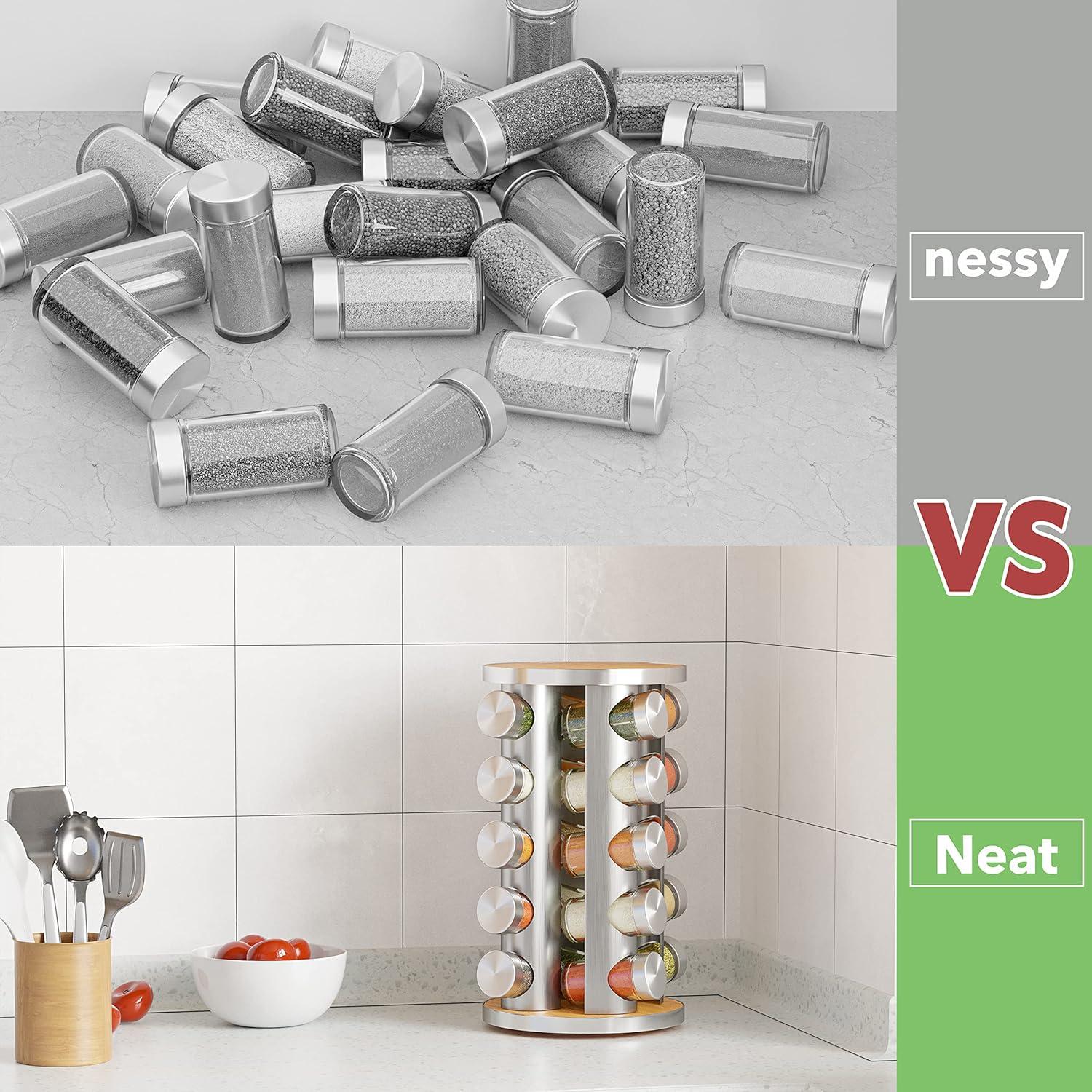 Estante Giratorio de Especias New England Stories 20 Tarros