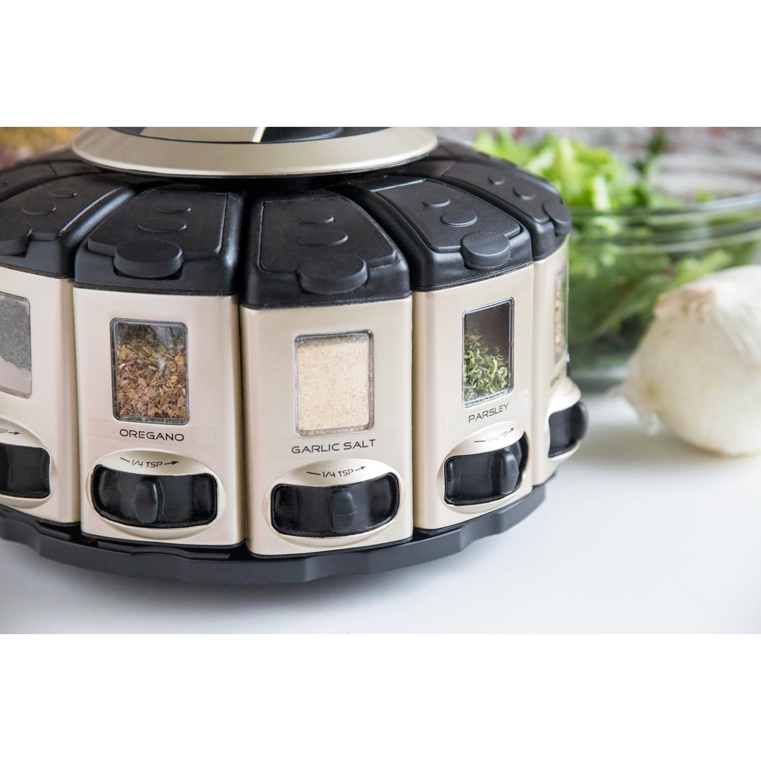 Carrusel Auto-Medidor KitchenArt 57010 para Especias 12 Frascos