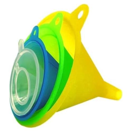 Juego de 5 embudos de plástico TitanOwl multicolor