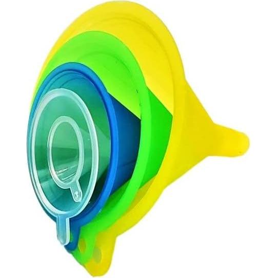 Juego de 5 embudos de plástico TitanOwl multicolor