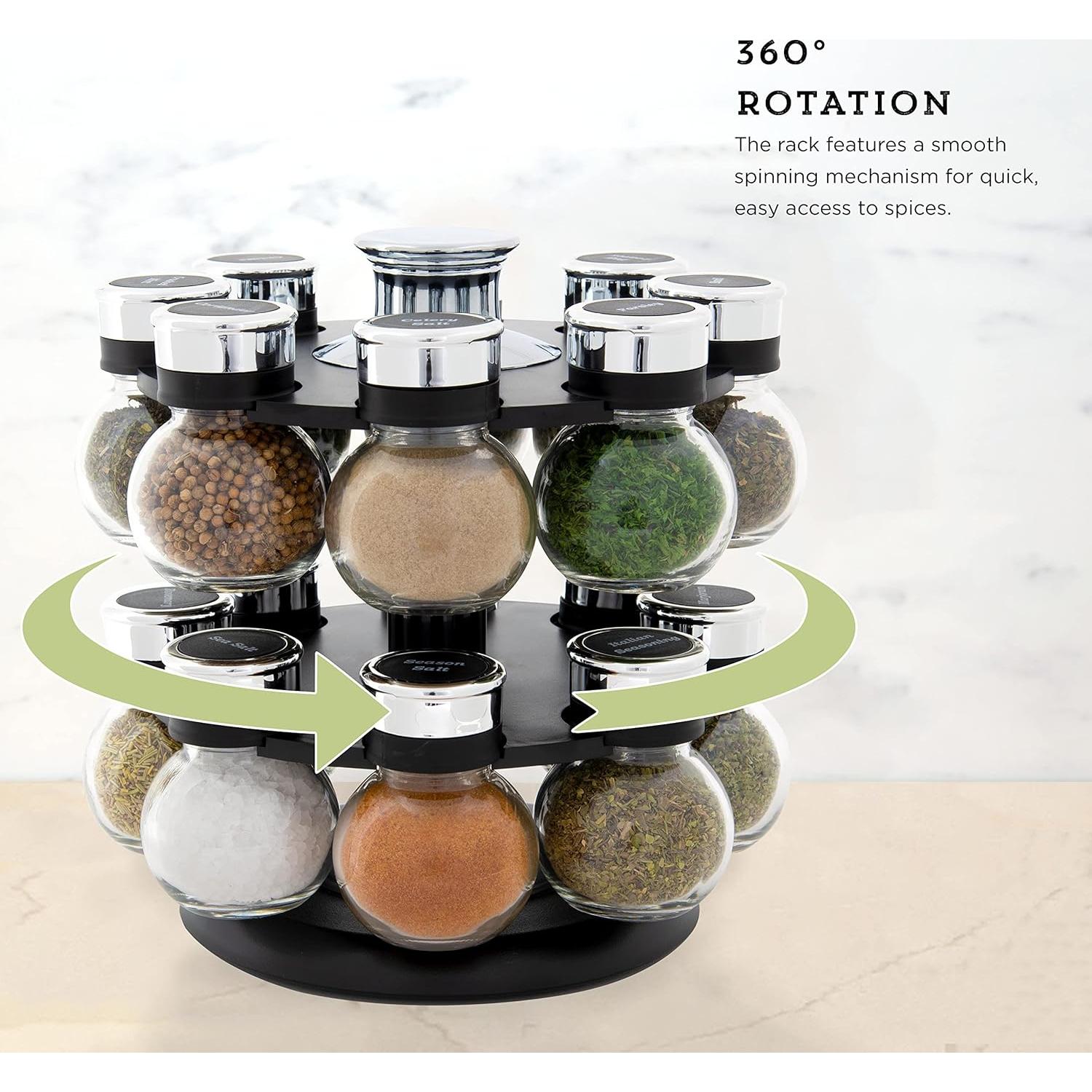 Soporte Giratorio de Especias Kamenstein Ellington 16 Tarros