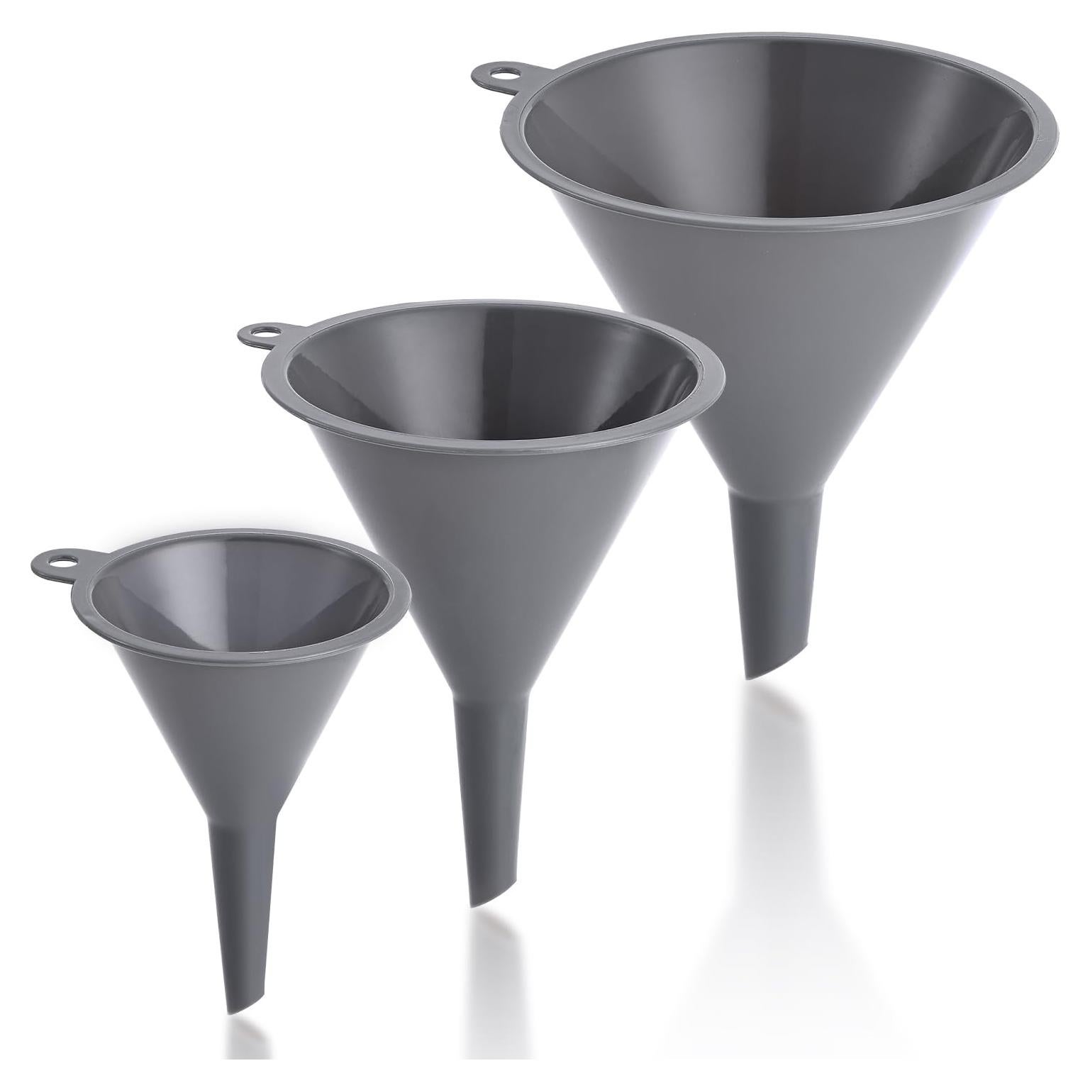 Juego de 3 embudos de cocina Babelshar de plástico grado alimenticio