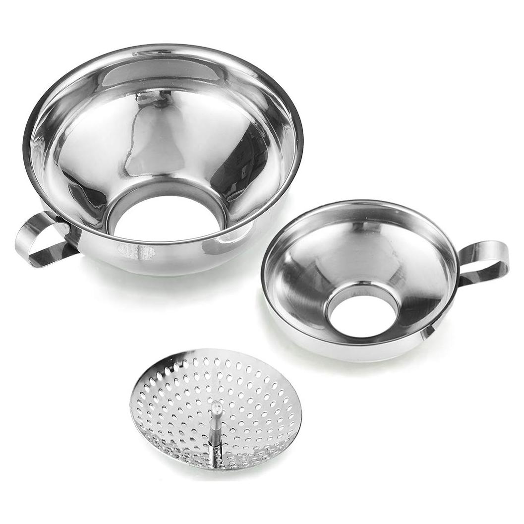 Embudo de Conservación Delove Acero Inoxidable Kit 3 Piezas