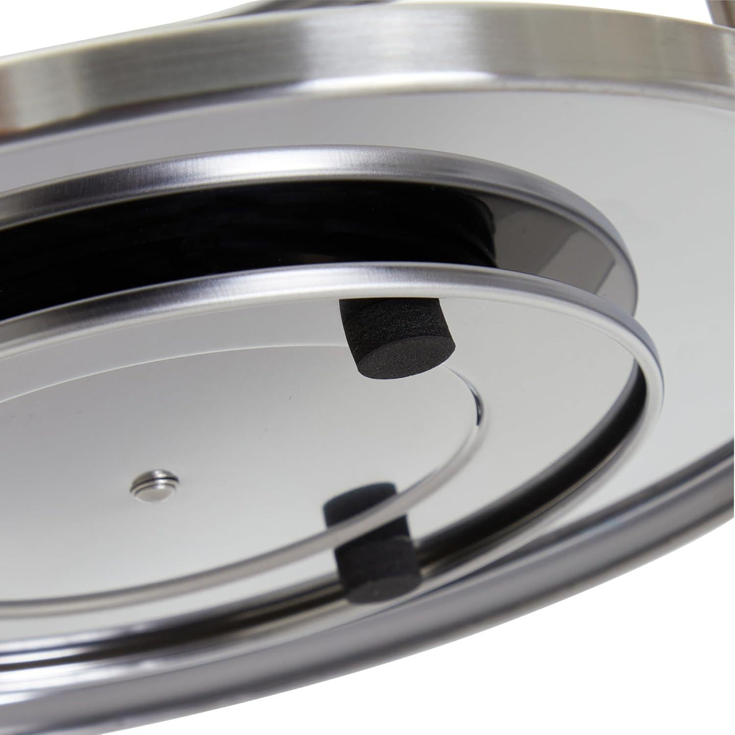 Organizador Giratorio de Especias Juvale 2 Niveles Acero Inoxidable 26.7 cm