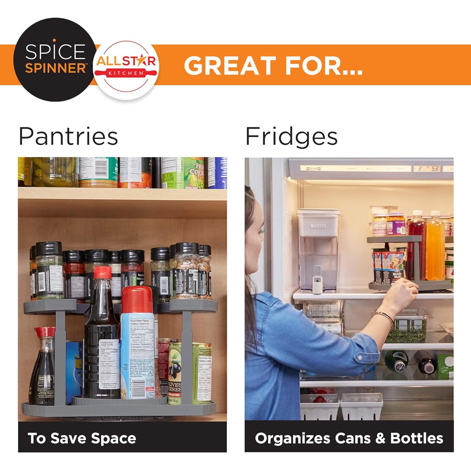 Organizador de Especias Giratorio Allstar Innovations - Gris