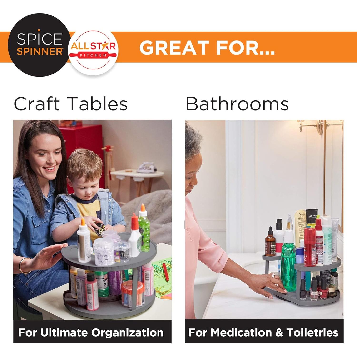 Organizador de Especias Giratorio Allstar Innovations - Gris