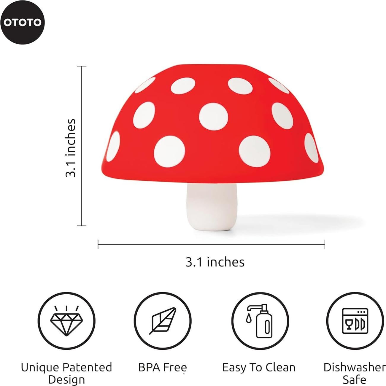 Embudo Plegable OTOTO Hongo - Silicona 7,87 cm - Libre BPA