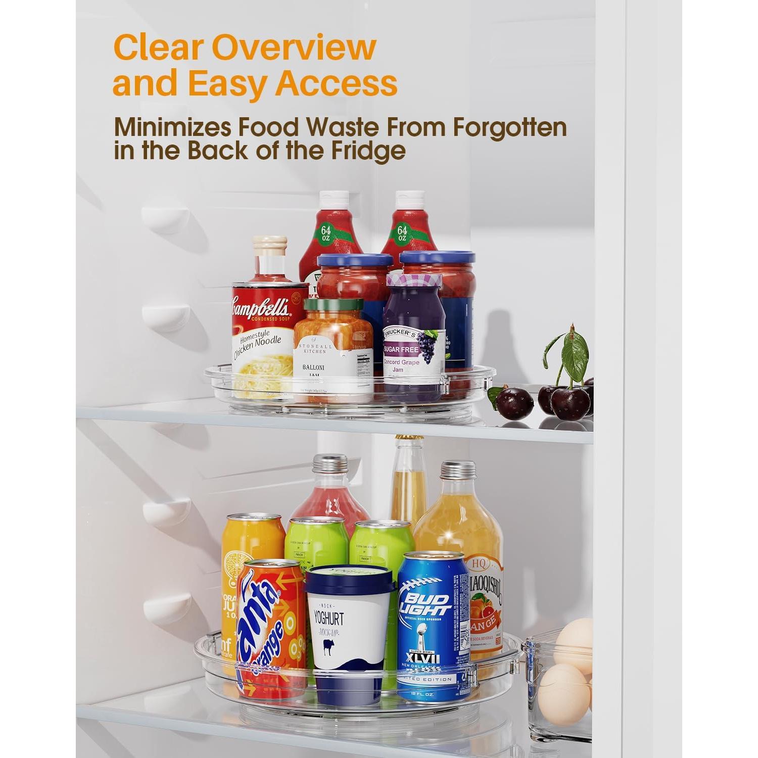 Organizador Lazy Susan LAMU 23,5 cm Acrílico Transparente