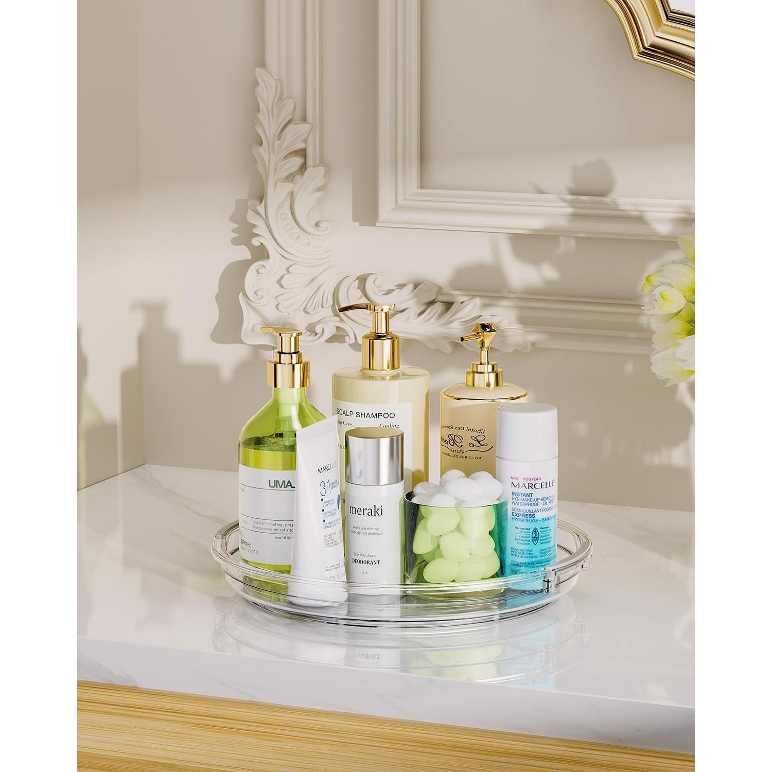 Organizador Lazy Susan LAMU 23,5 cm Acrílico Transparente