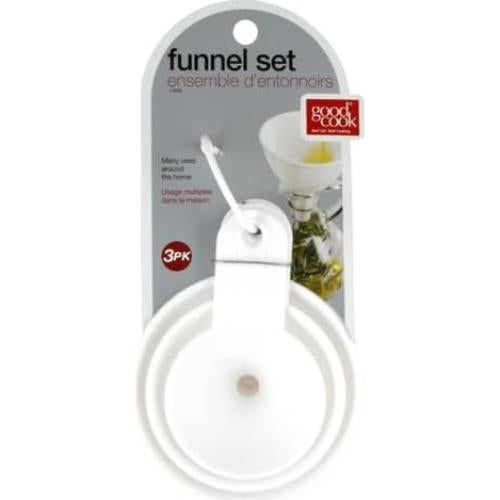 Juego de embudos GoodCook 3 piezas 9,14/7,62/5,08 cm