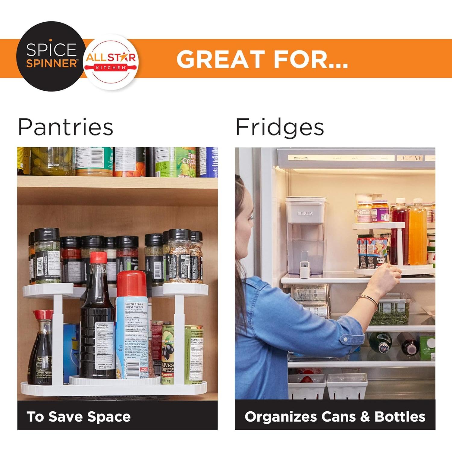 Organizador de Especias Giratorio Allstar Innovations 2 Niveles