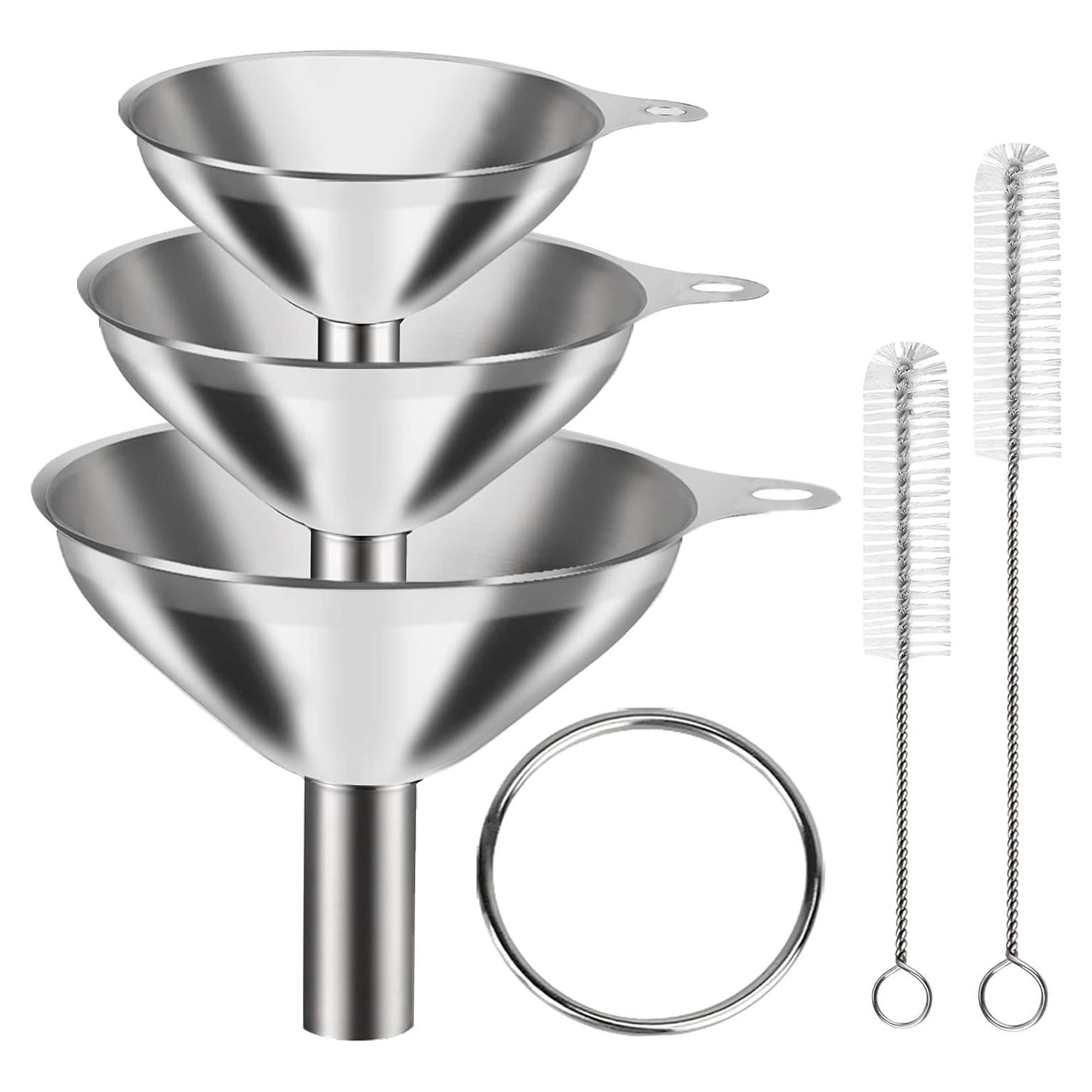 Juego de 6 embudos de acero inoxidable VOPTON - Cocina