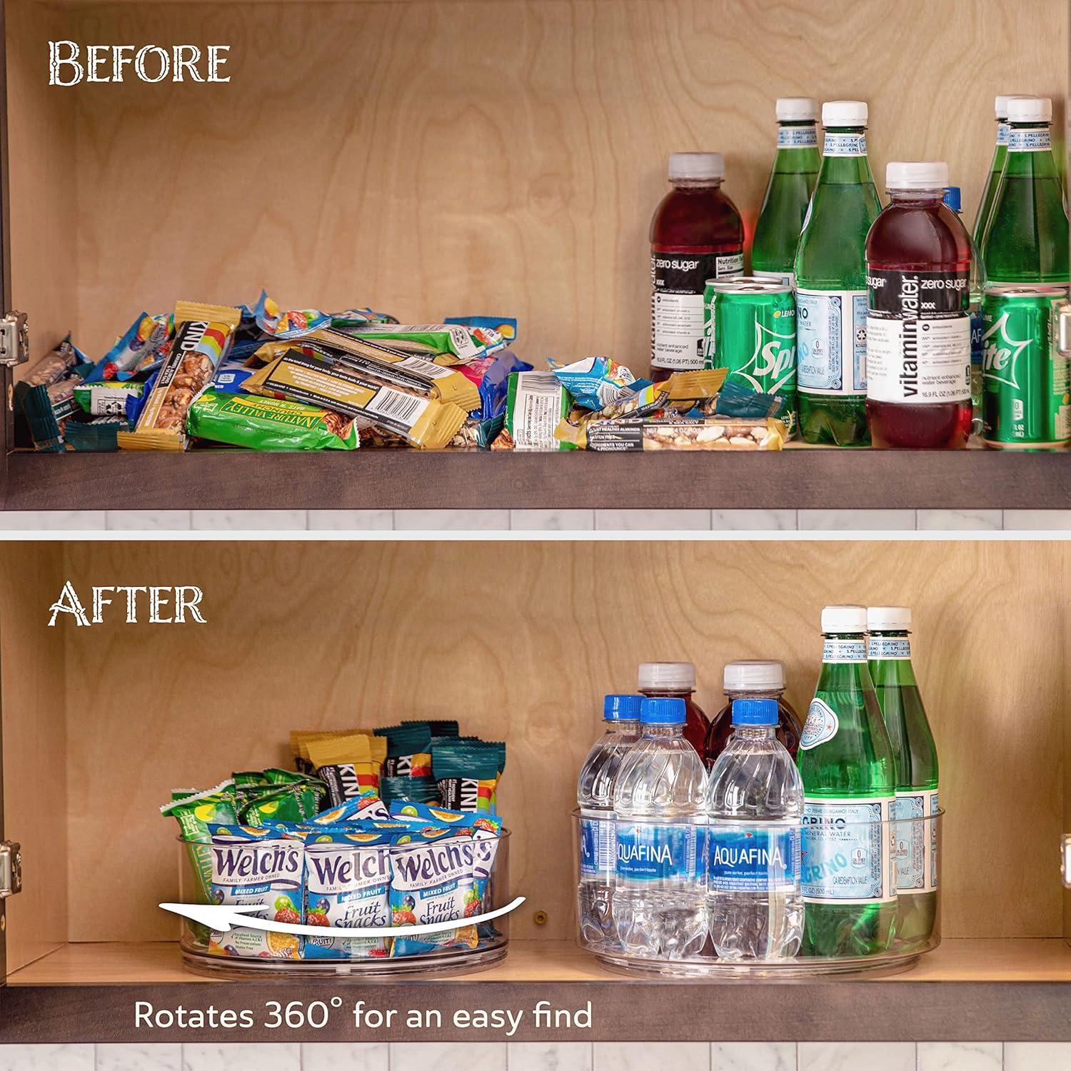 Lazy Susan Giratorio Oizeir 2-Pack Acrílico 22.6/30 cm