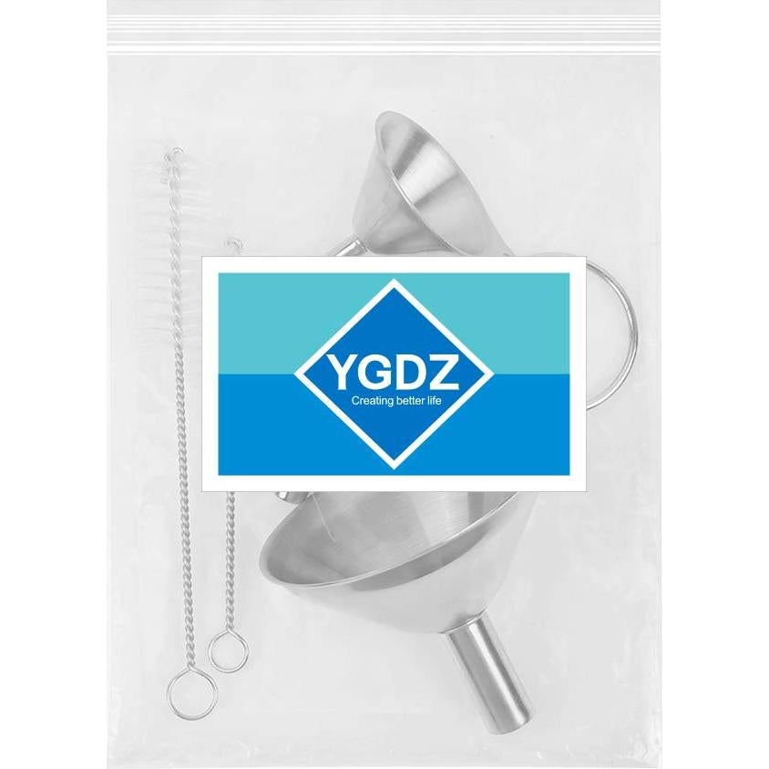 Juego de 3 Embudos de Acero Inoxidable YGDZ para Cocina