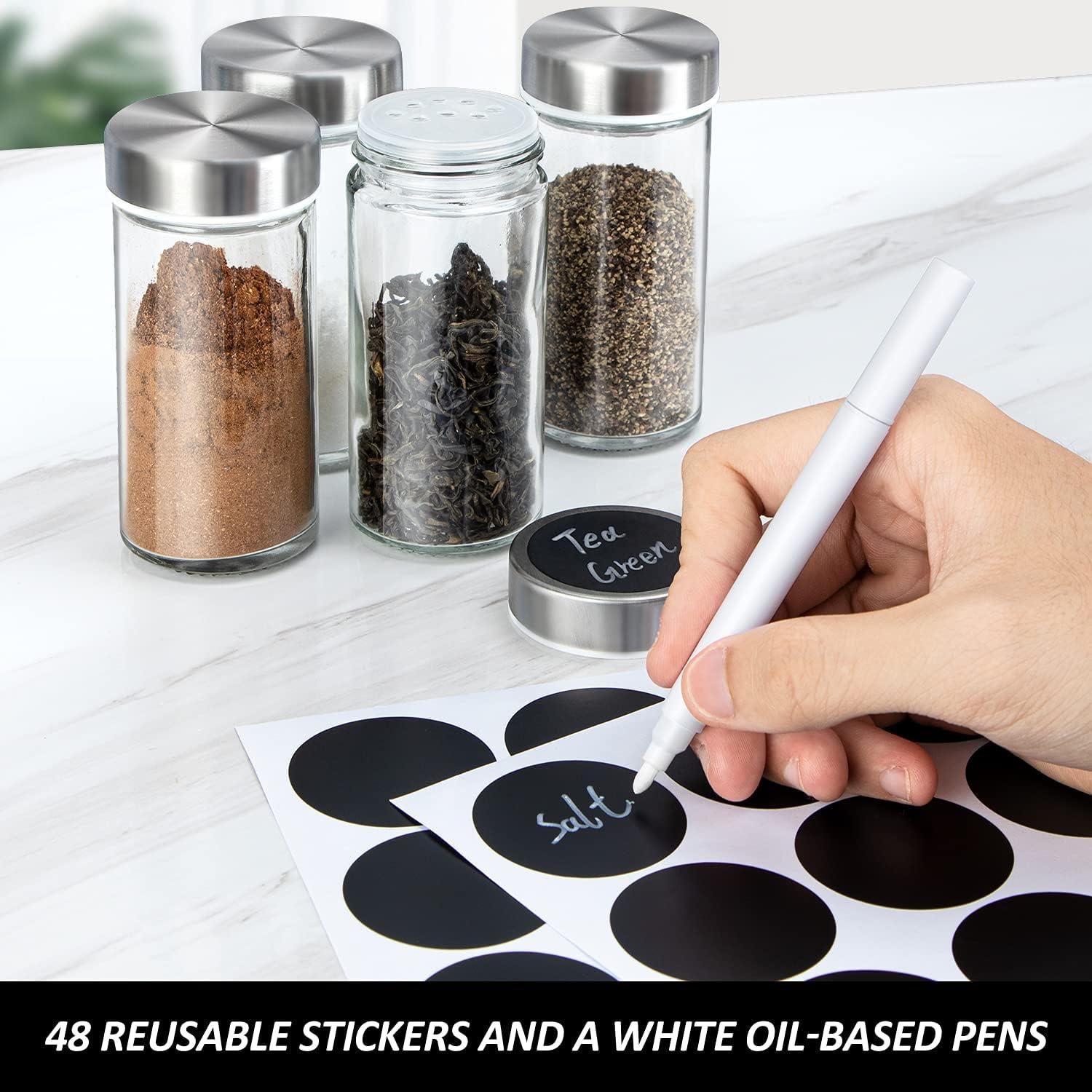 Organizador de especias giratorio dasaka 20 frascos 88ml acero