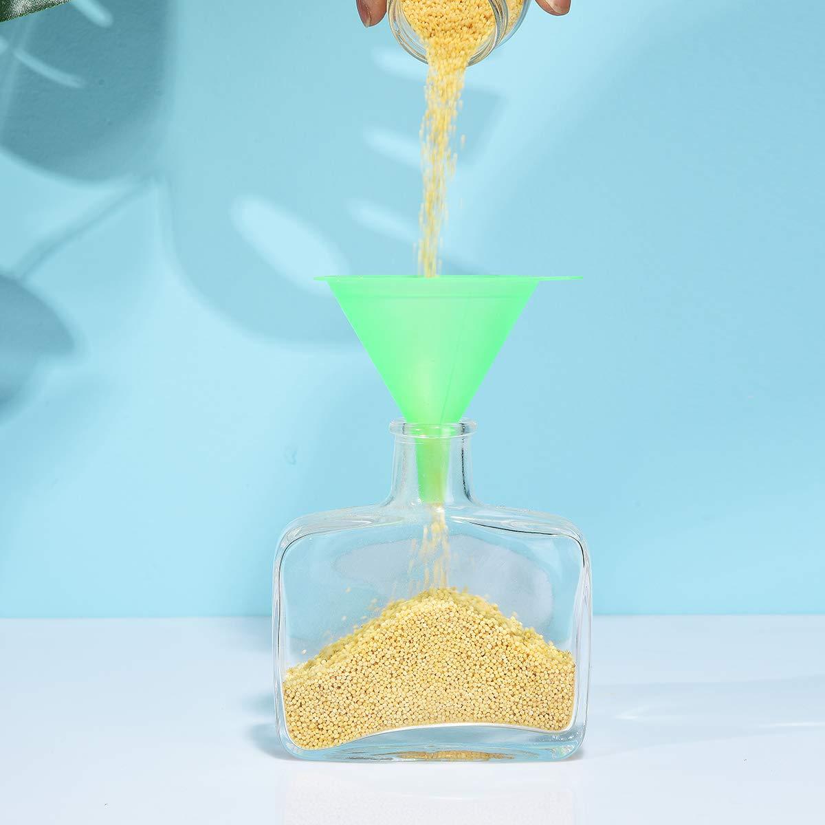 Conjunto de 6 embudos de plástico Delove grado alimenticio