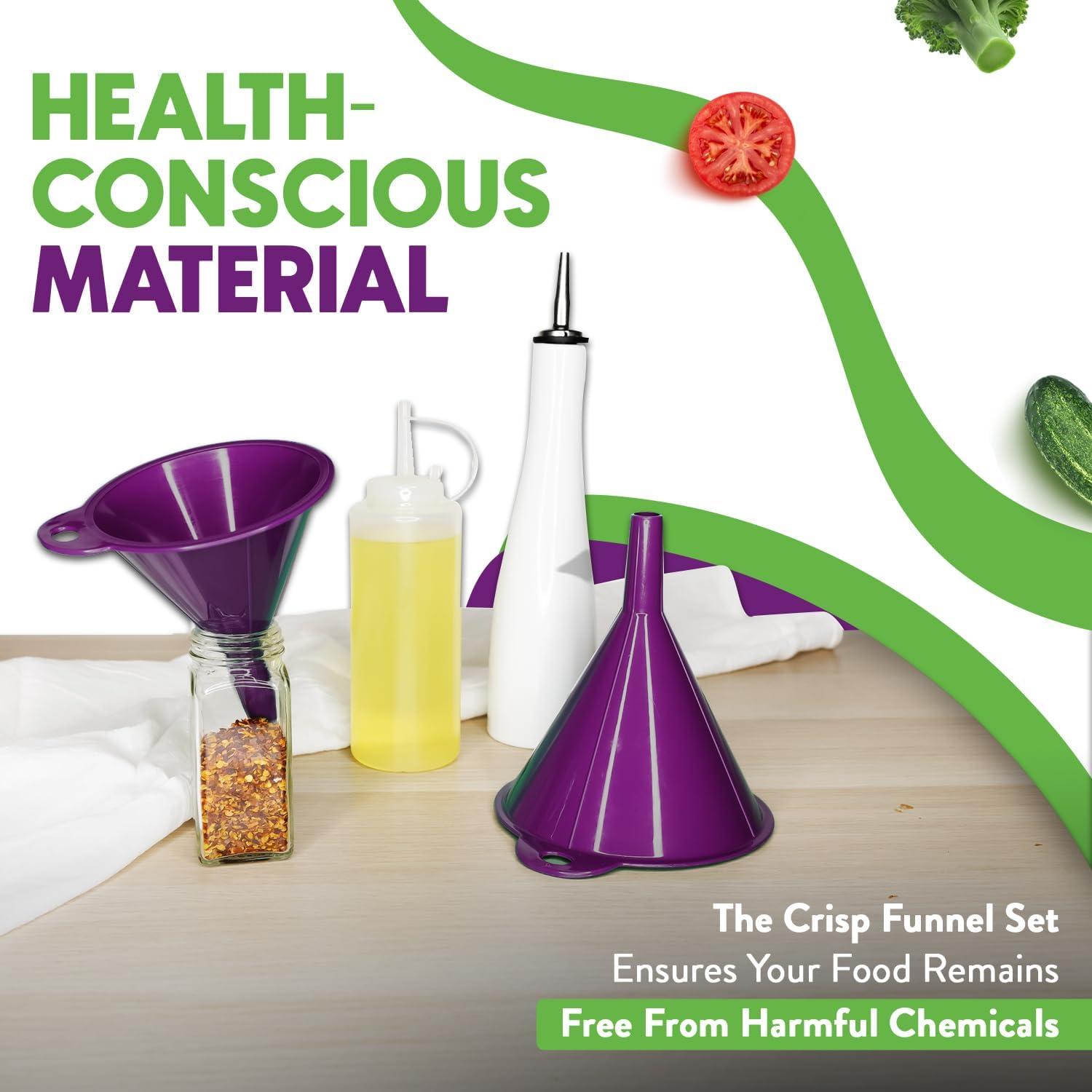 Juego de Embudos Multiusos Crisp 2 Piezas Púrpura