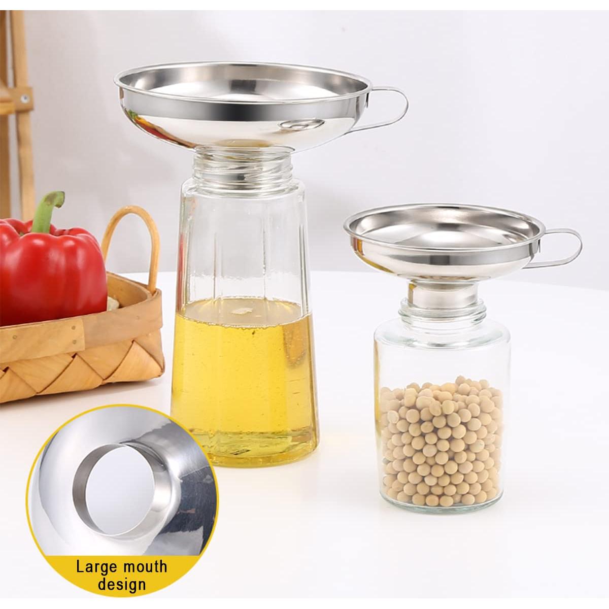 Embudo de Acero Inoxidable CADAVO Boca Ancha 14.73 cm