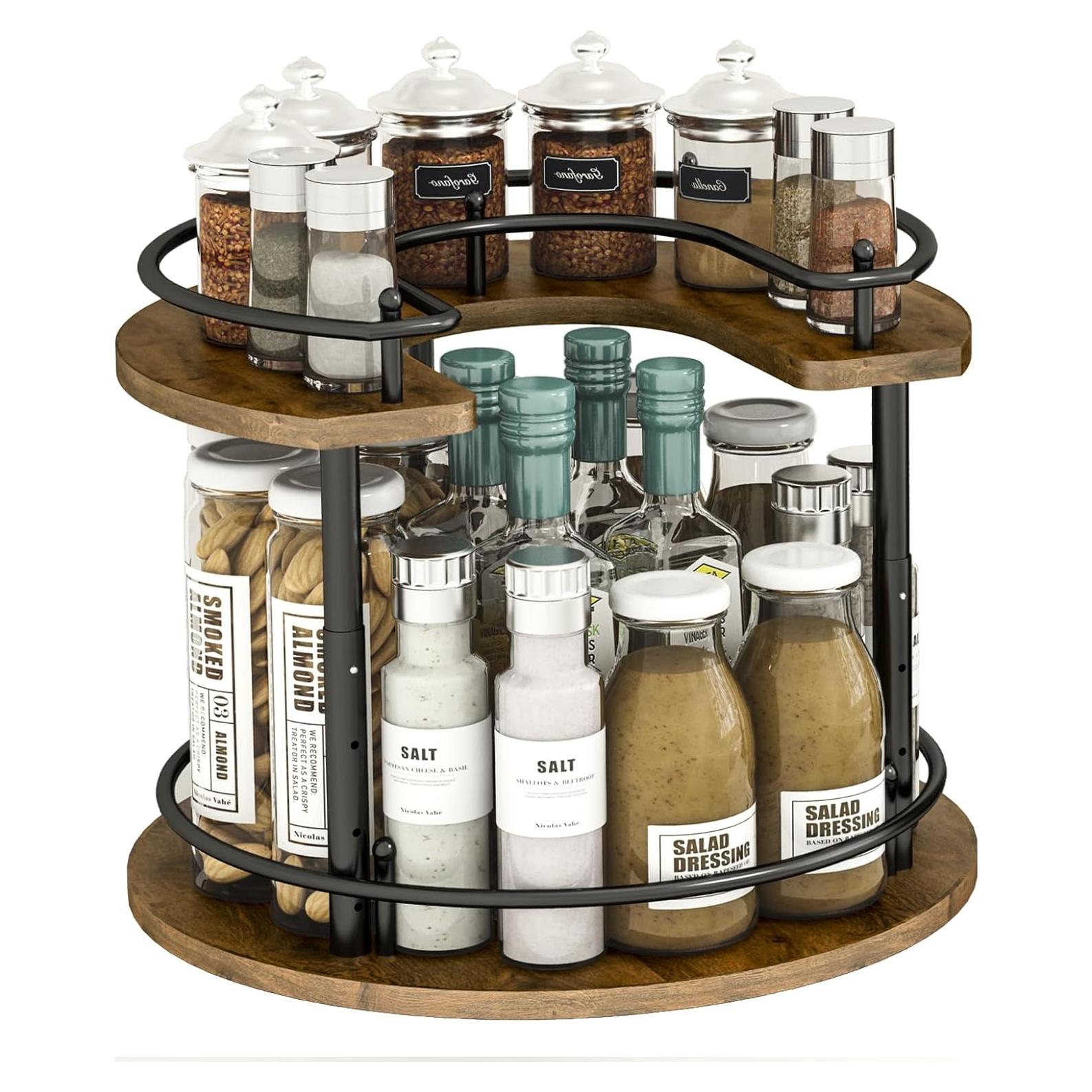 Organizador Lazy Susan 2 Niveles LIAISIMI 30.5 cm Madera