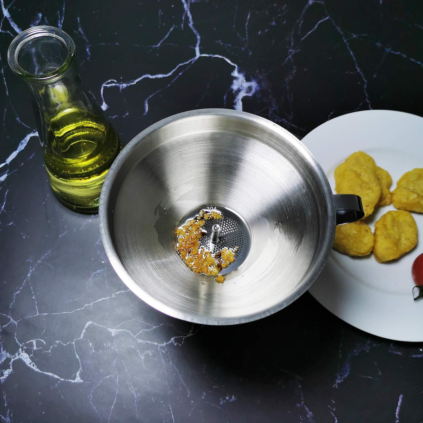 Embudo de Acero Inoxidable Voxmude 12.7 cm con Filtro