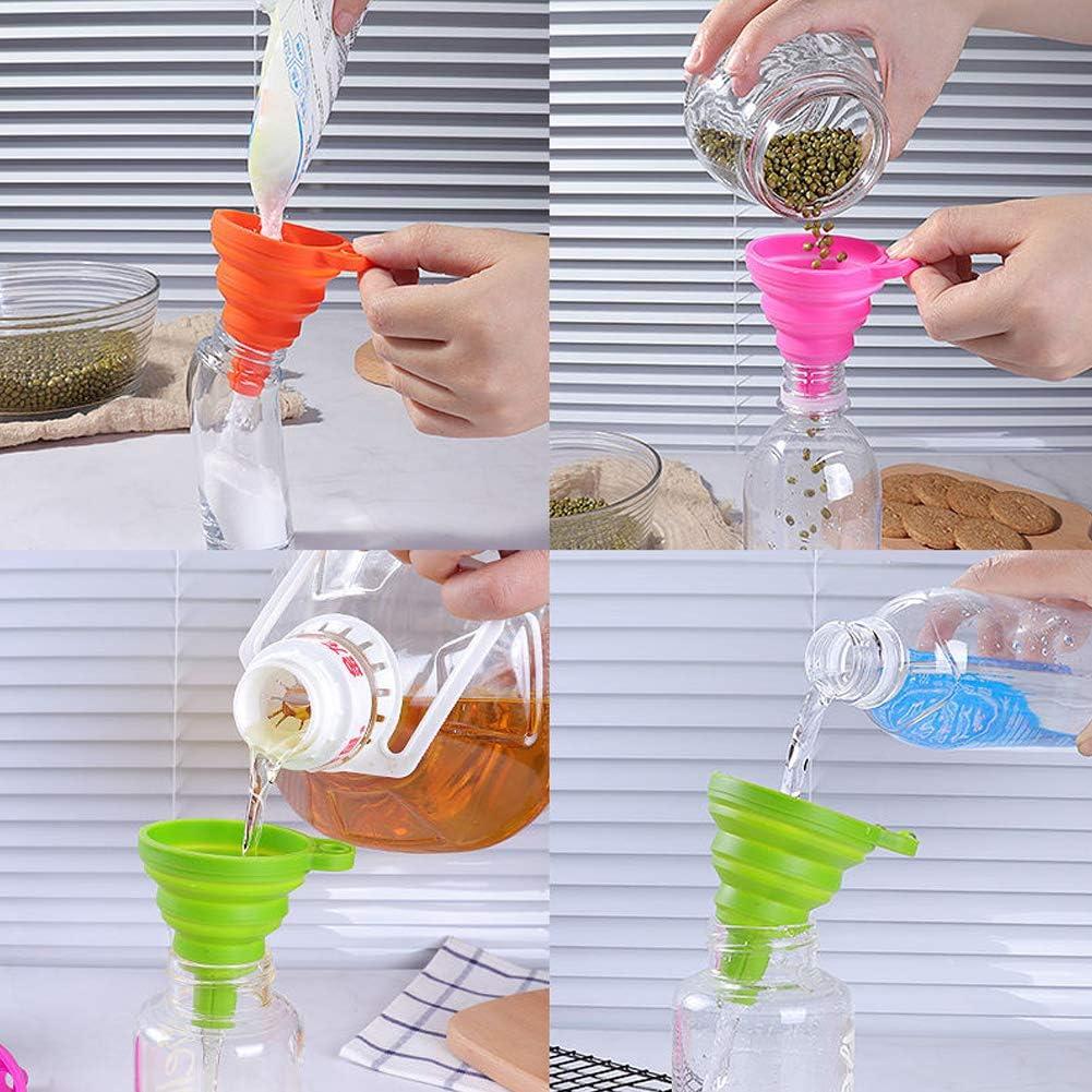 3 Embudos de Silicona Colapsables Winlauyet Verde 600ml