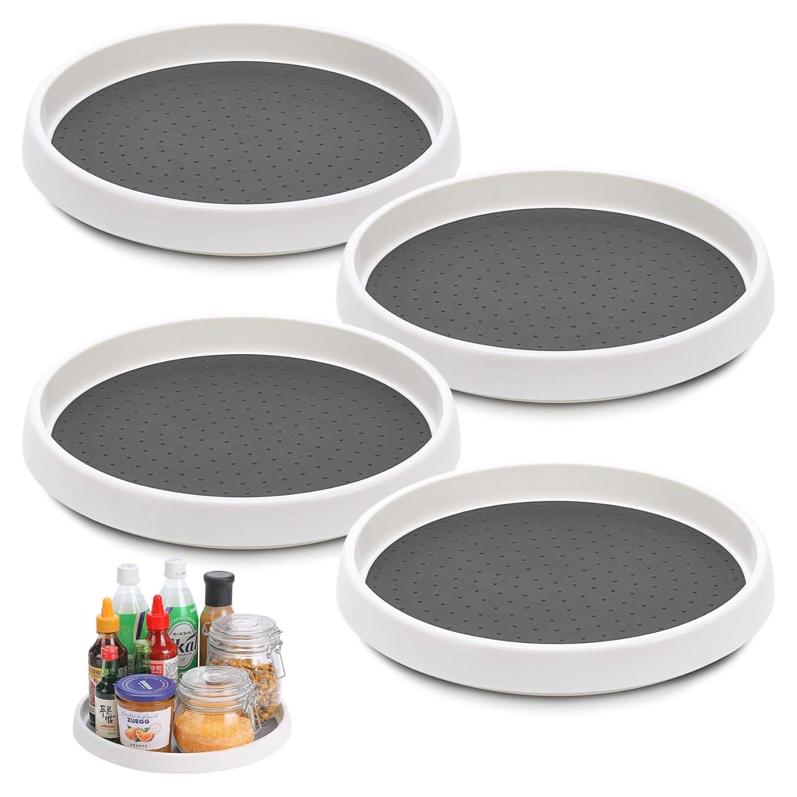 Organizador Lazy Susan CiWiVOKi 10 cm Antideslizante Set 4
