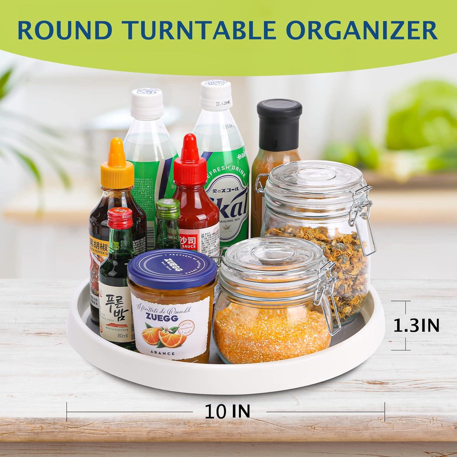 Organizador Lazy Susan CiWiVOKi 10 cm Antideslizante Set 4