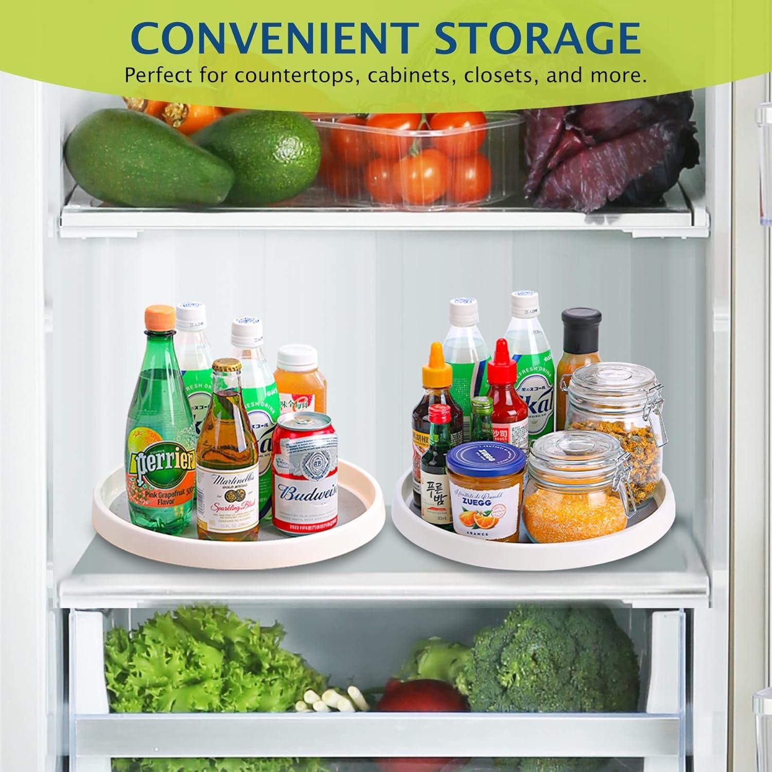 Organizador Lazy Susan CiWiVOKi 10 cm Antideslizante Set 4