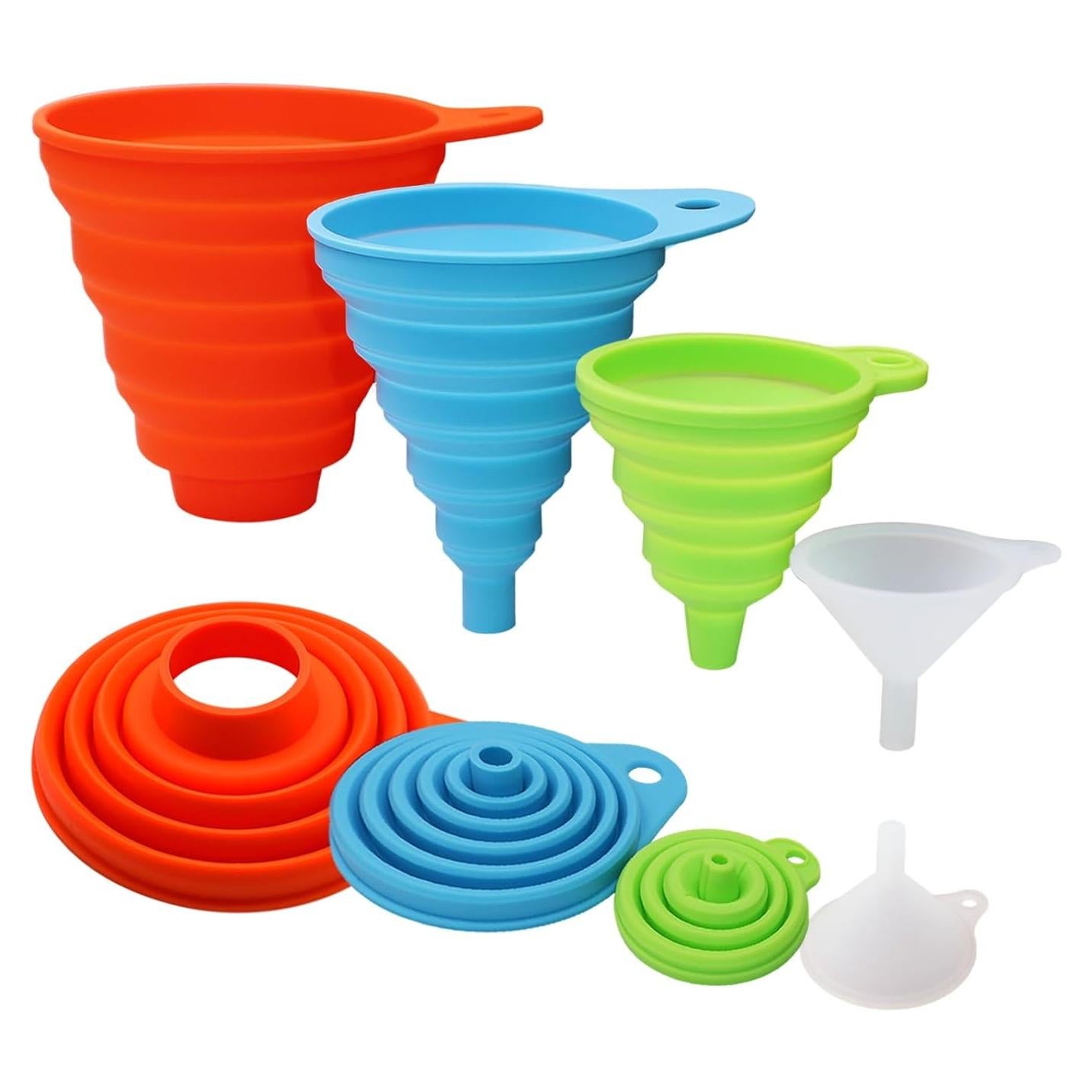 Juego de embudos de cocina KongNai 4 tamaños silicona