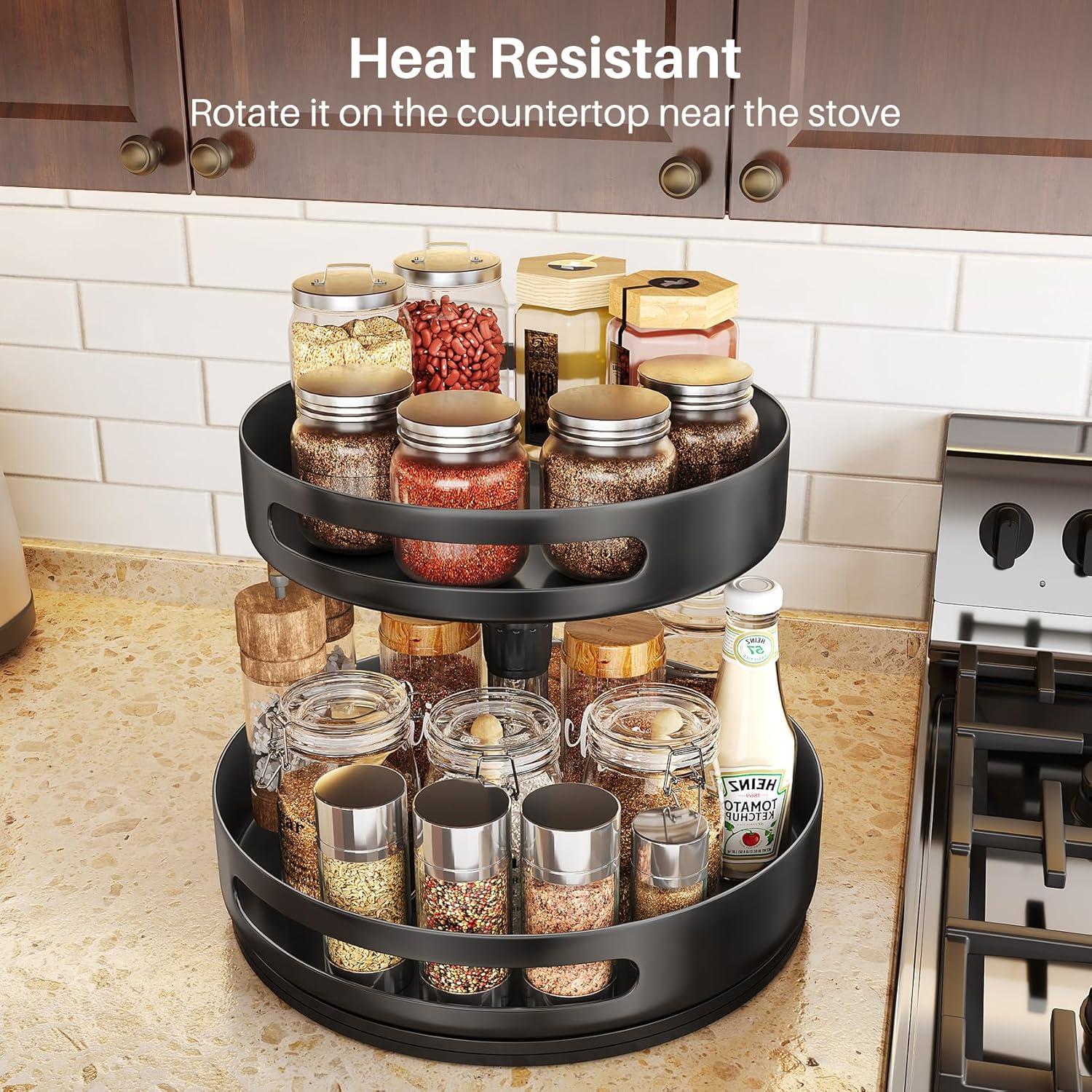 Organizador Lazy Susan SAYZH 2 Niveles Metal 25,4 cm