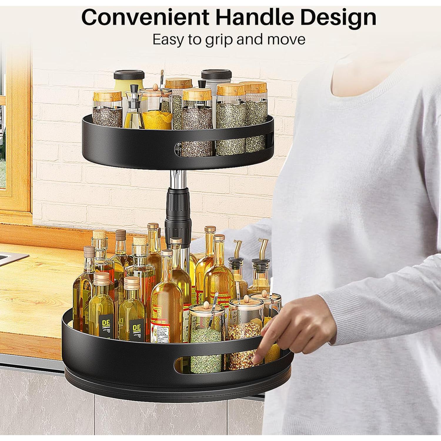 Organizador Lazy Susan SAYZH 2 Niveles Metal 25,4 cm