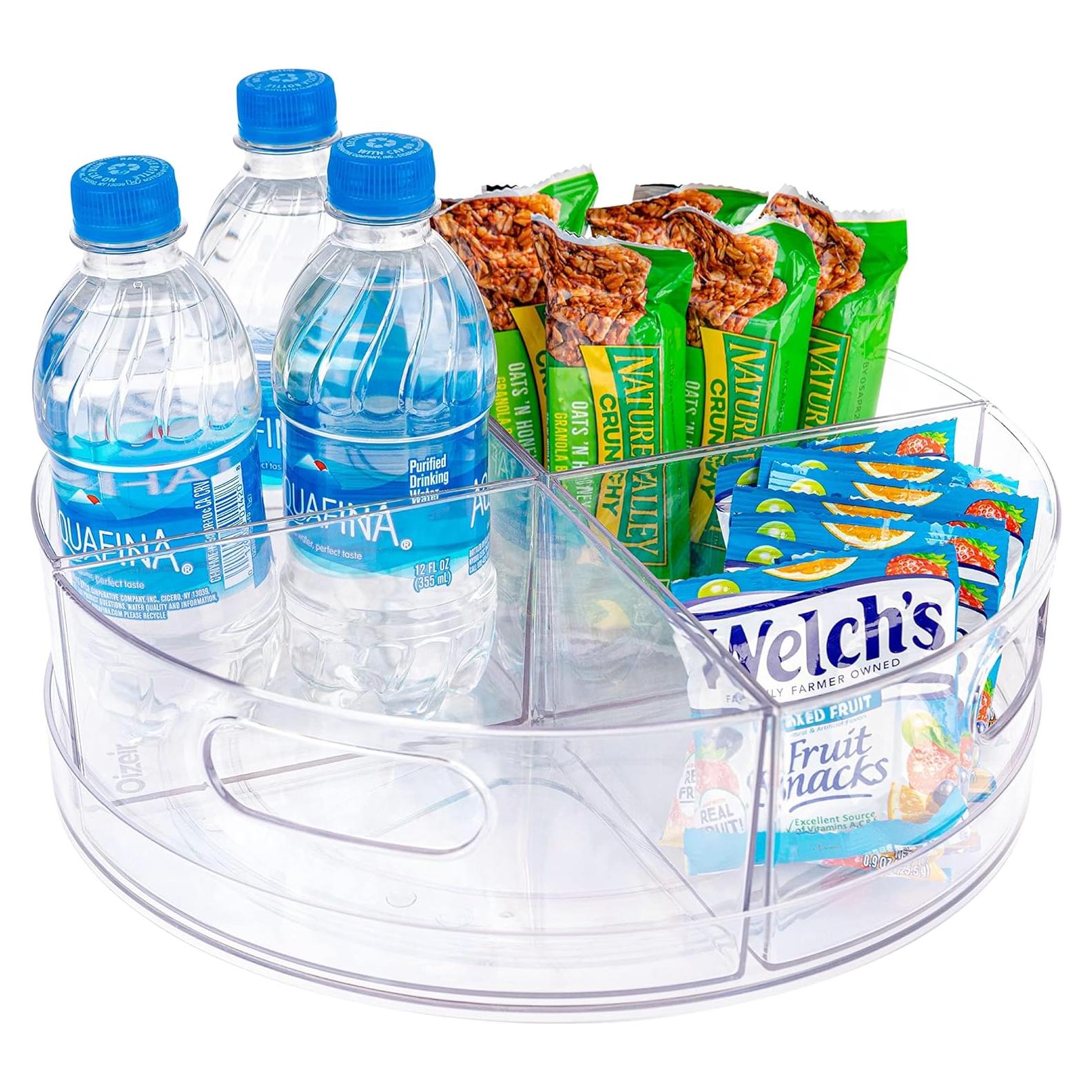 Organizador Giratorio Oizeir 4 Secciones 29,21 cm Transparente