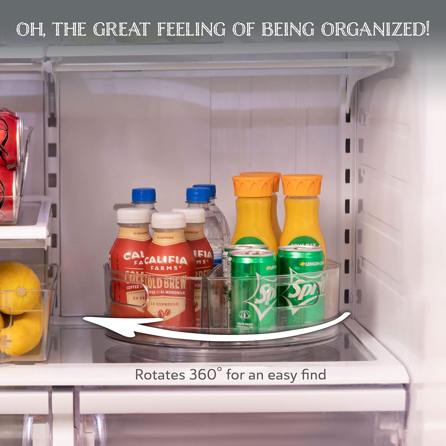 Organizador Giratorio Oizeir 4 Secciones 29,21 cm Transparente