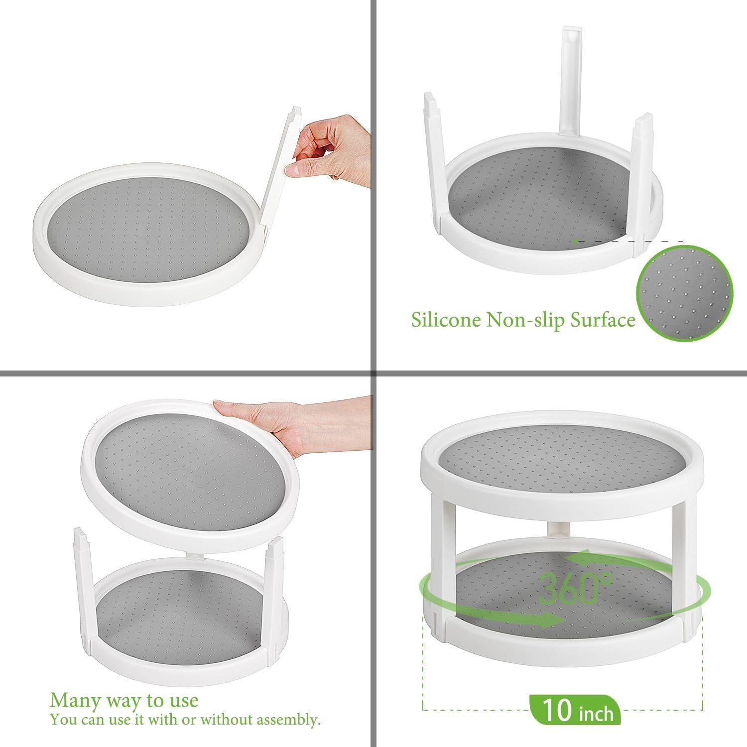 Organizador Giratorio Lazy Susan Amolliar 2 Niveles 25,4 cm