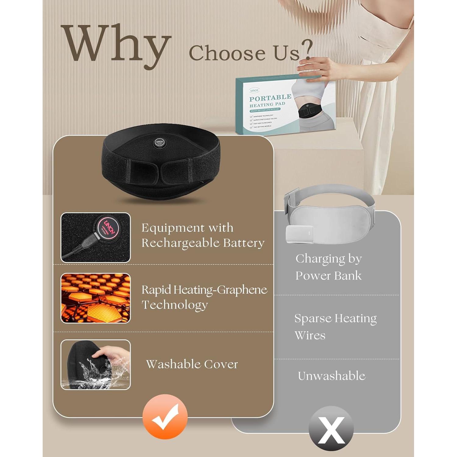 Almohadilla Calentadora Portátil JIANGSU 3000mAh Inalámbrica