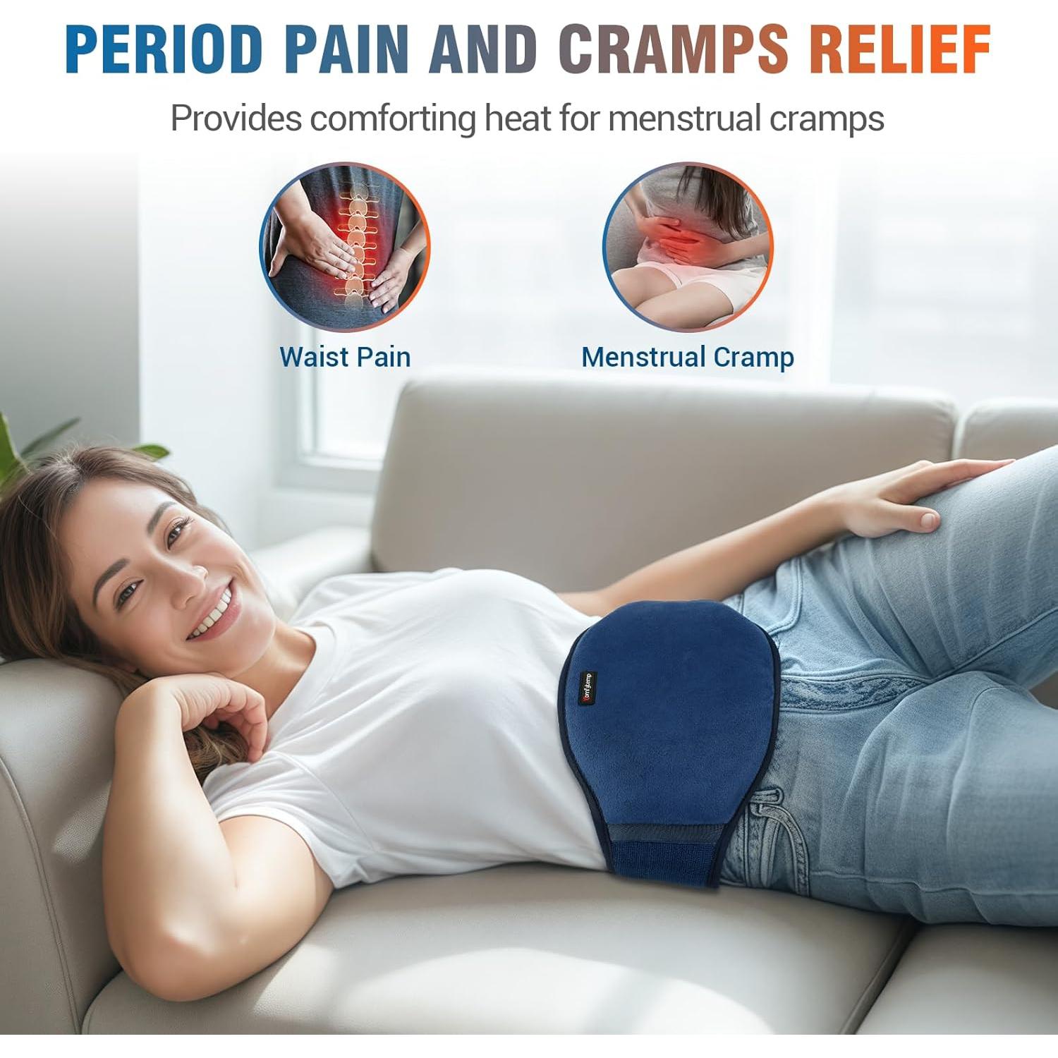 Almohadilla Calentadora Portátil Comfytemp con Masajeador 3 Calores