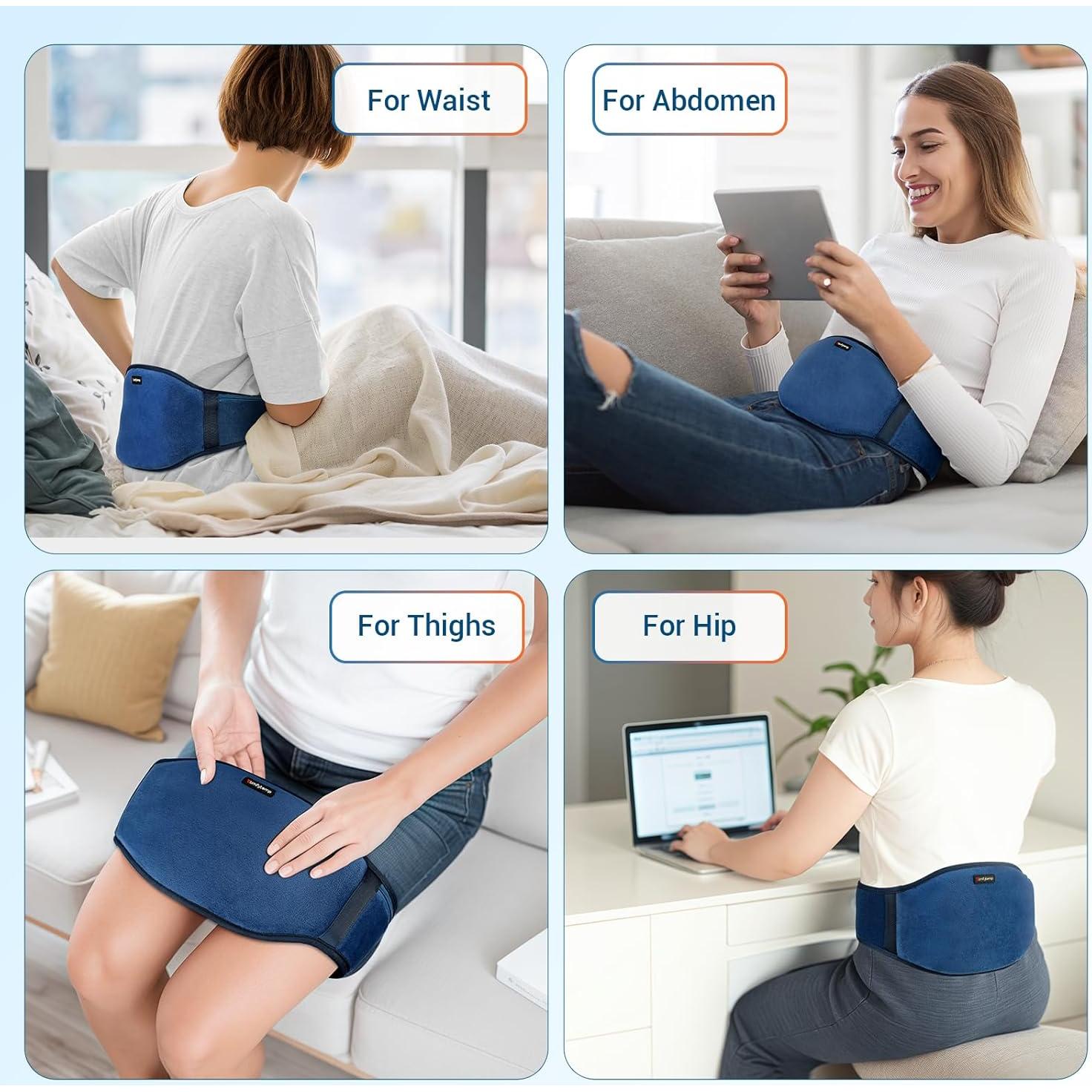 Almohadilla Calentadora Portátil Comfytemp con Masajeador 3 Calores