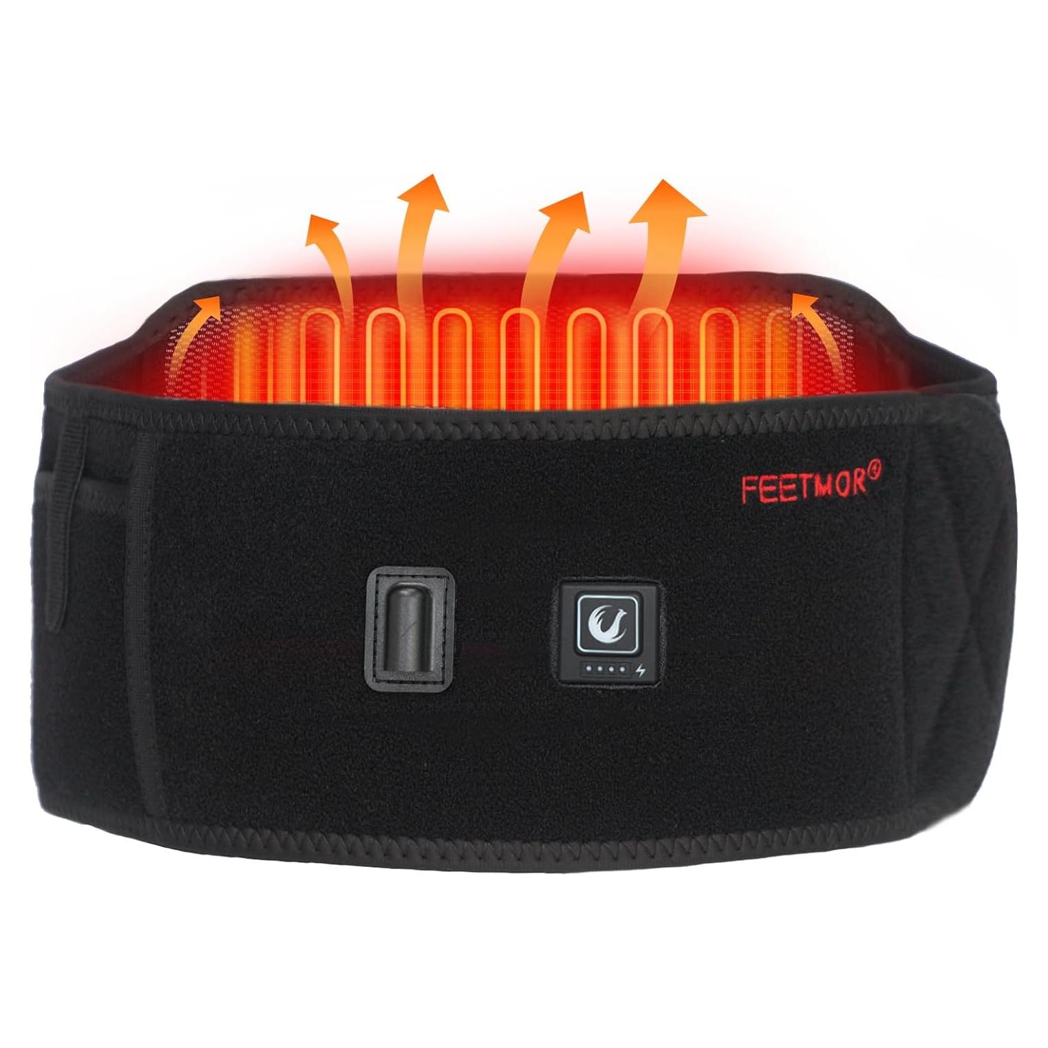 Cinturón Calentado Inalámbrico FEETMOR para Alivio Espalda