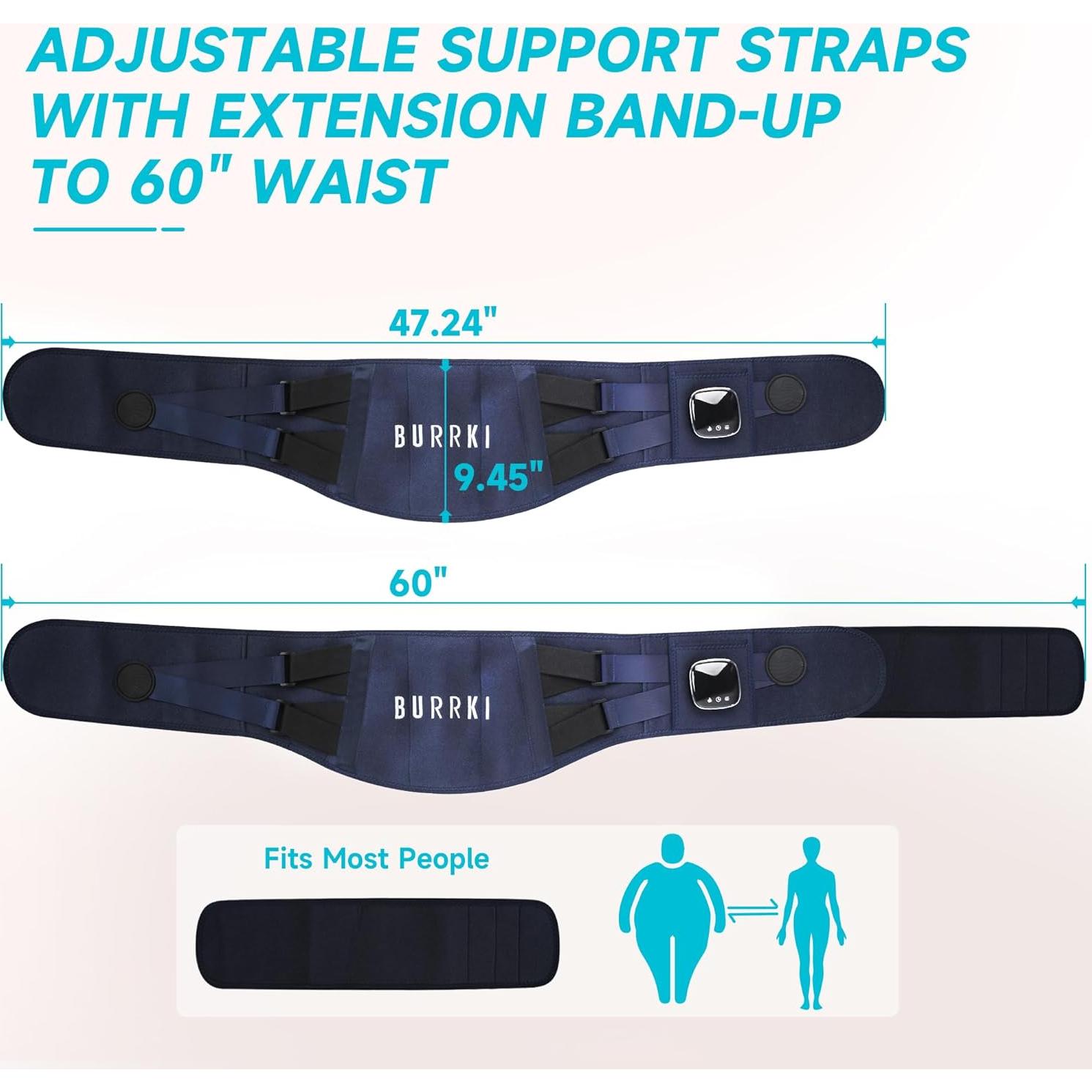 Almohadilla Térmica Inalámbrica Burrki con Masajeador 119-152 cm