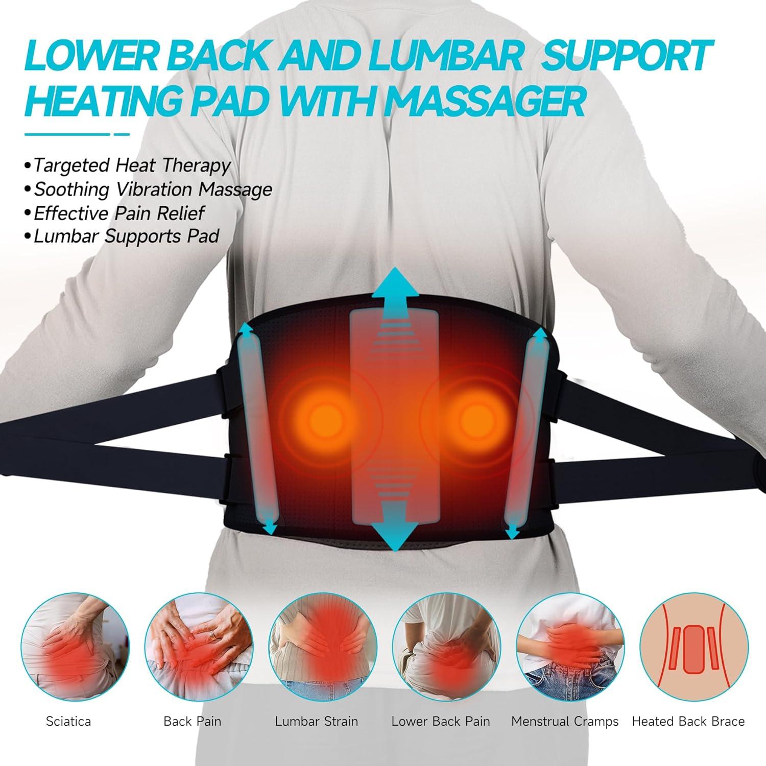 Almohadilla Térmica Inalámbrica Burrki con Masajeador 119-152 cm
