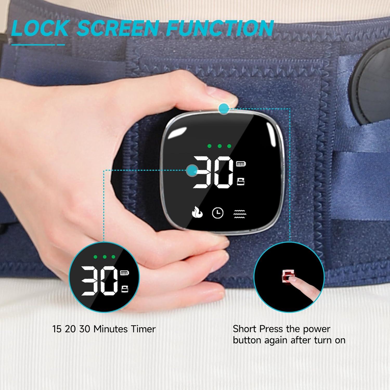 Almohadilla Térmica Inalámbrica Burrki con Masajeador 119-152 cm